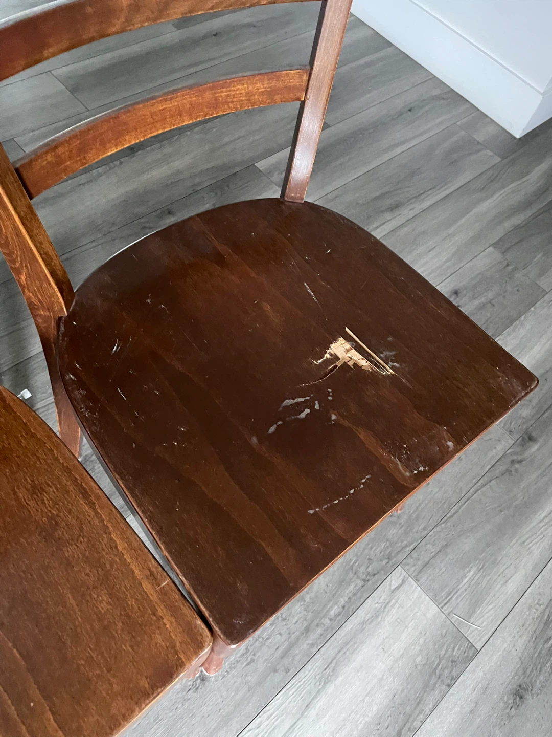 4 Wooden Dining Chairs - photo 5