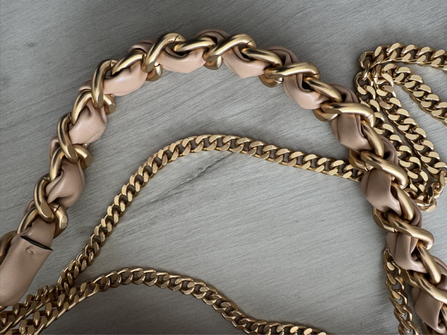 ALDO Beige Crossbody Bag with Gold Chain - photo 2