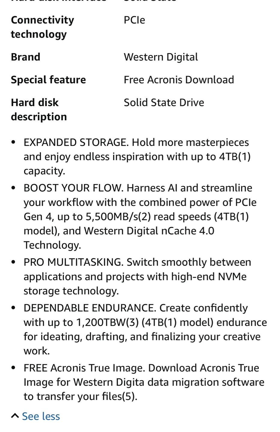 Western Digital WD BLUE SN550 NVMe SSD 500GB - photo 2
