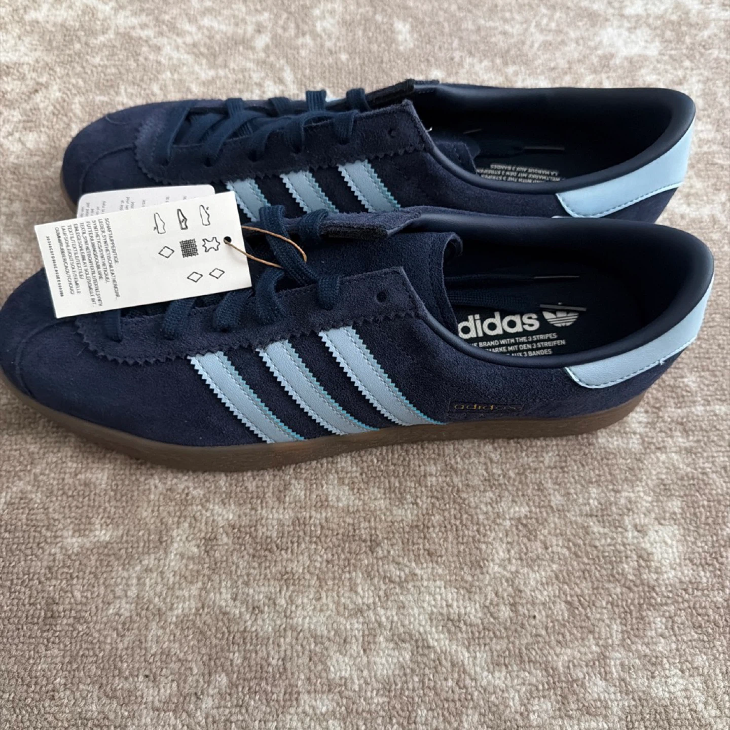 Adidas Navy Blue Suede Sneakers - photo 4