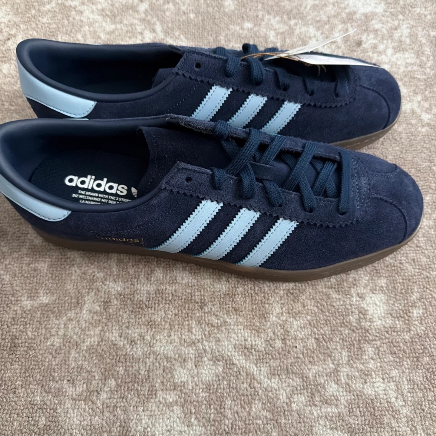 Adidas Navy Blue Suede Sneakers - photo 2
