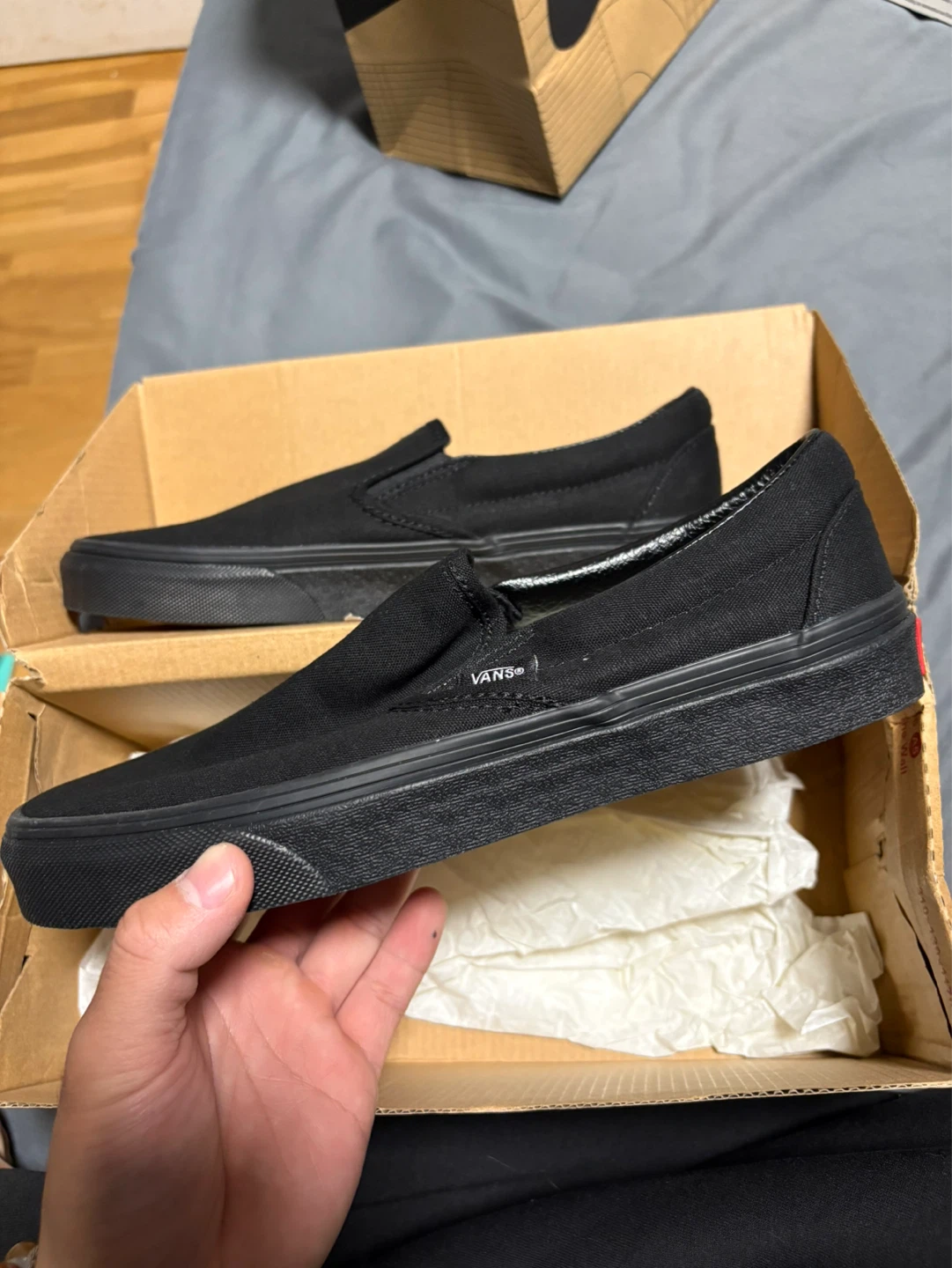 Vans Classic Slip-On Black Mono Shoes