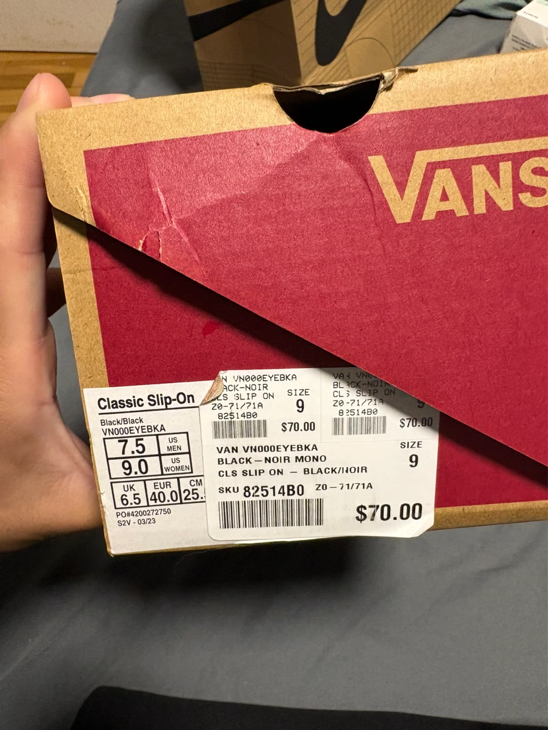 Vans Classic Slip-On Black Mono Shoes - photo 2