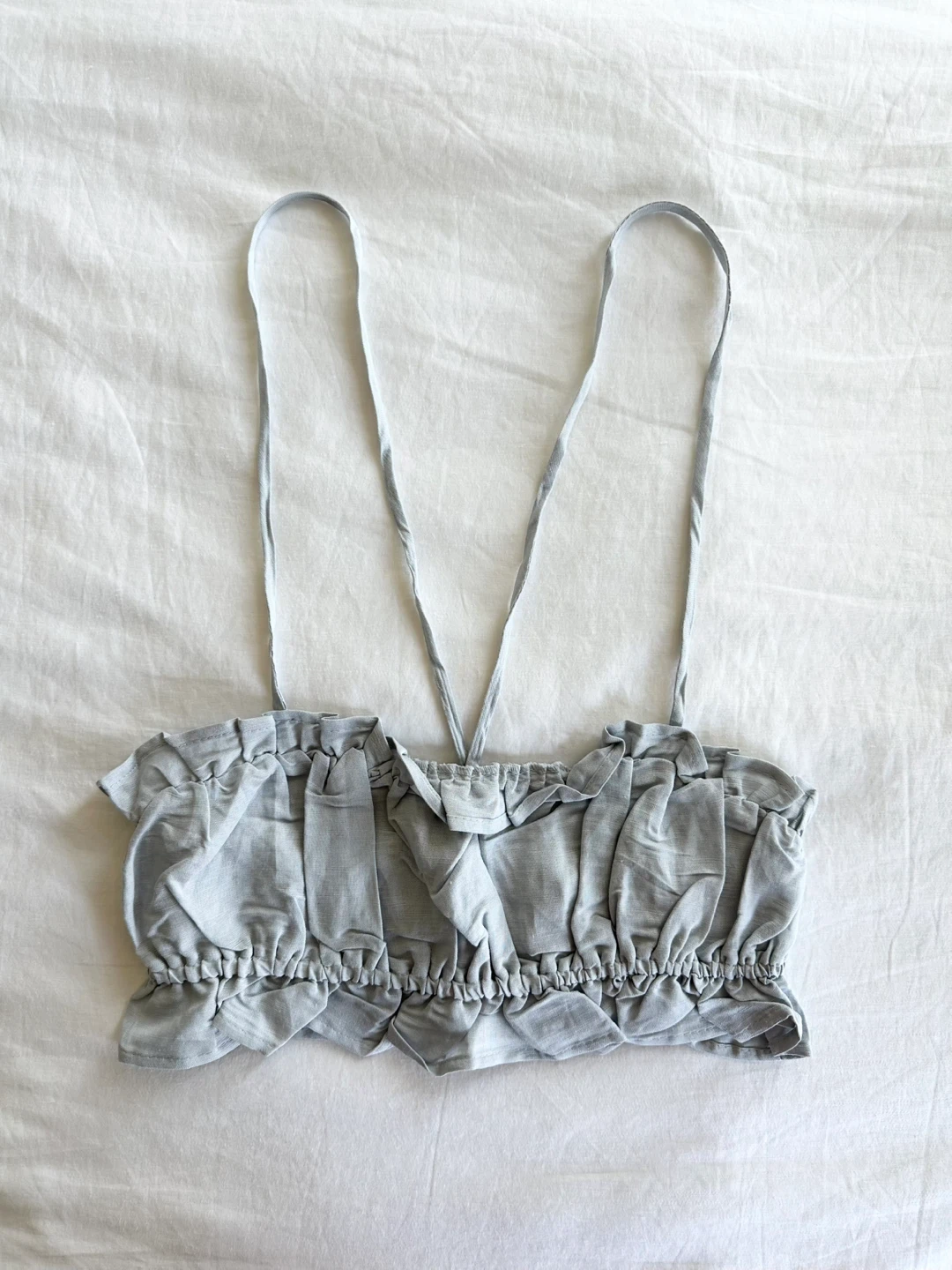 ⚽️ 🆕 H&M Linen Blend Crop Top - XS - photo 3