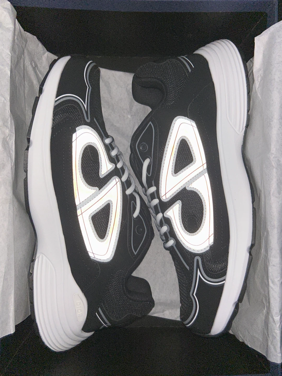 Dior B30 Shoes (Black / White)