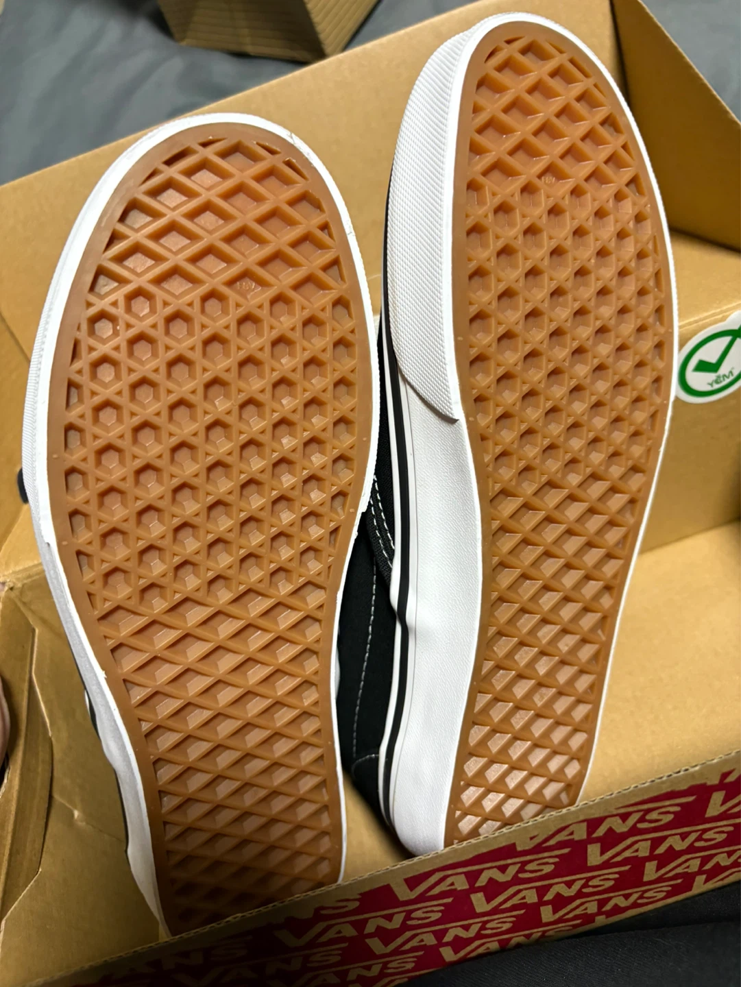 Vans Classic Slip-On Black Shoes - Men's Size 7 - photo 3