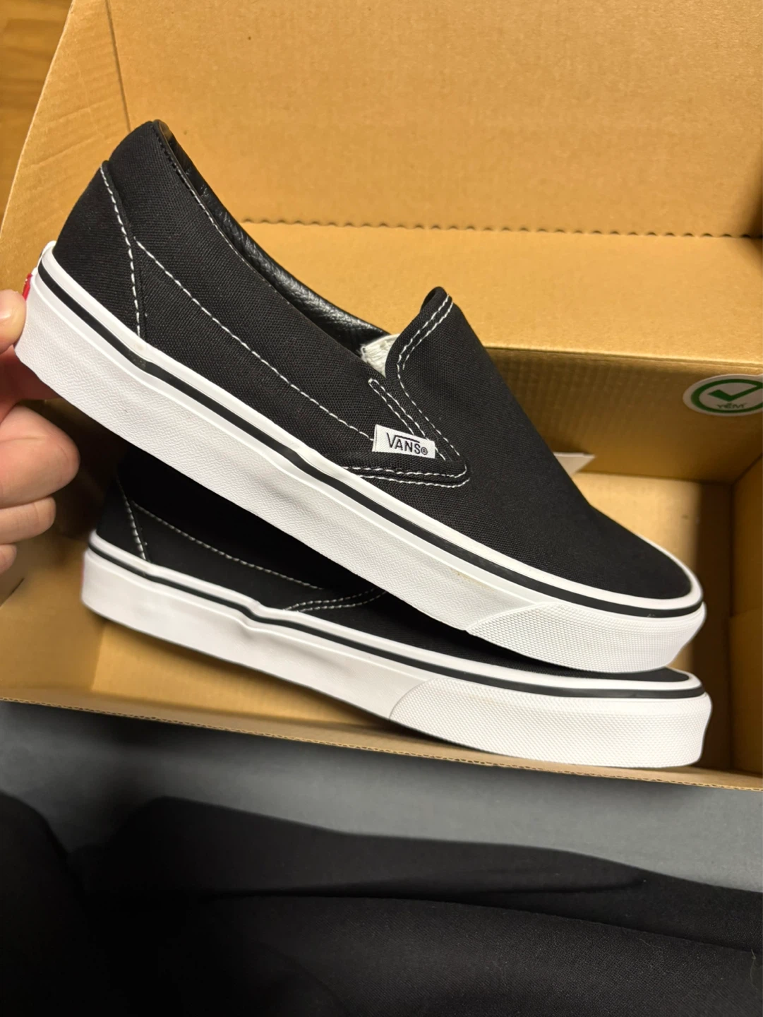Vans Classic Slip-On Black Shoes