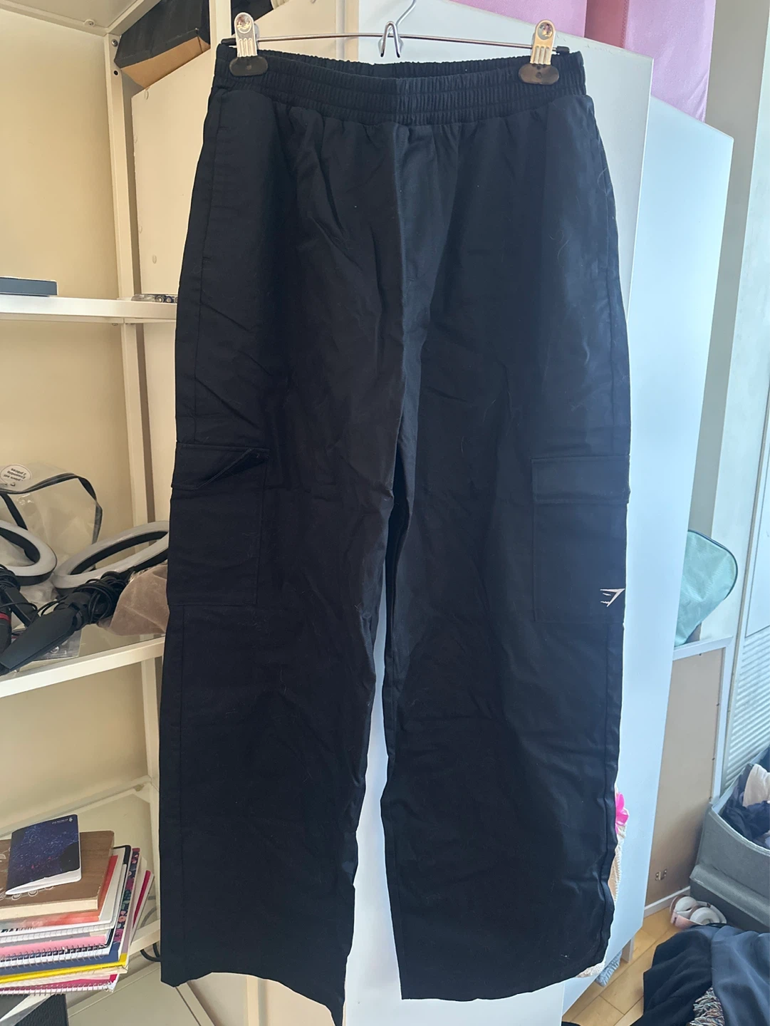 Gymshark Black Cargo Pants Size M - photo 2