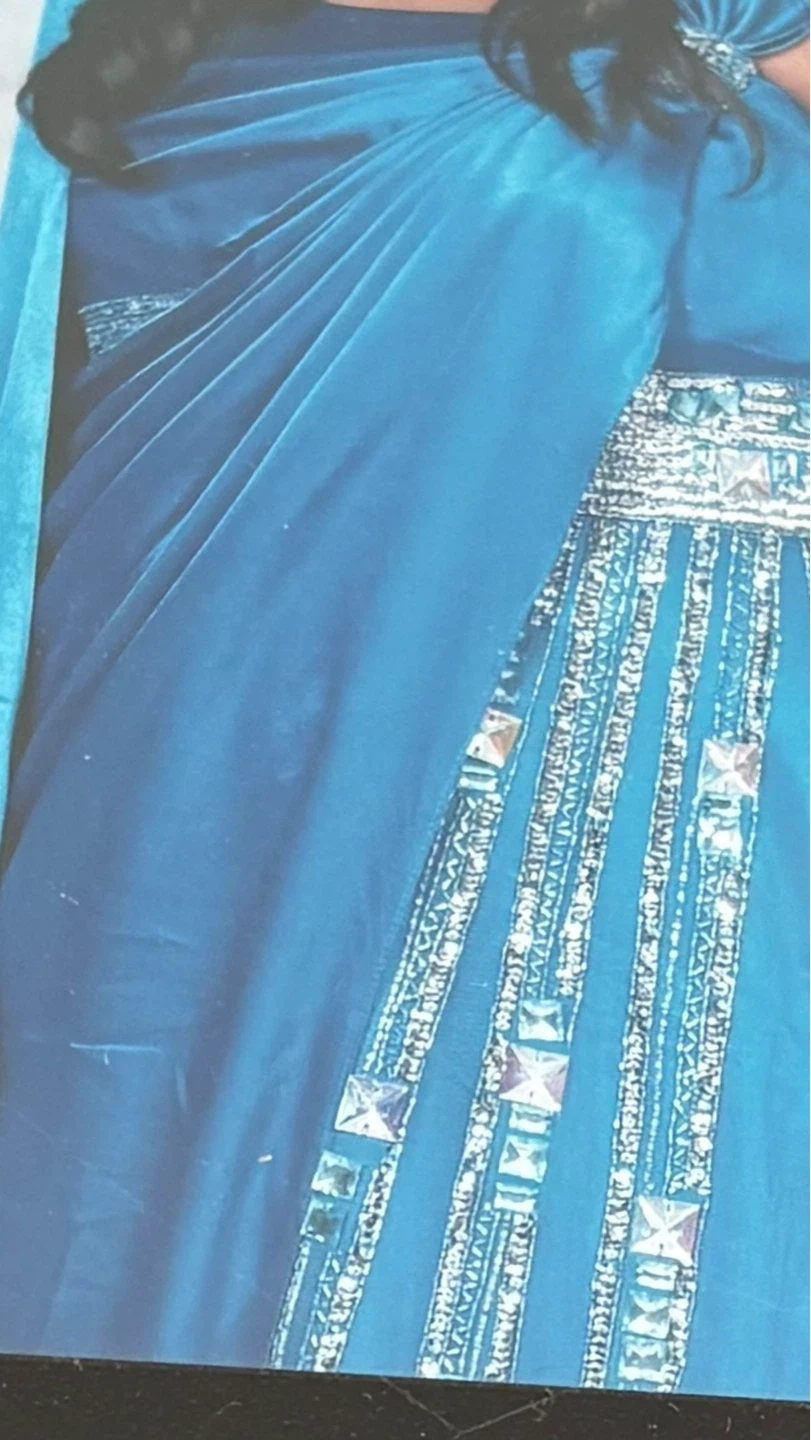 Blue Embellished Dress