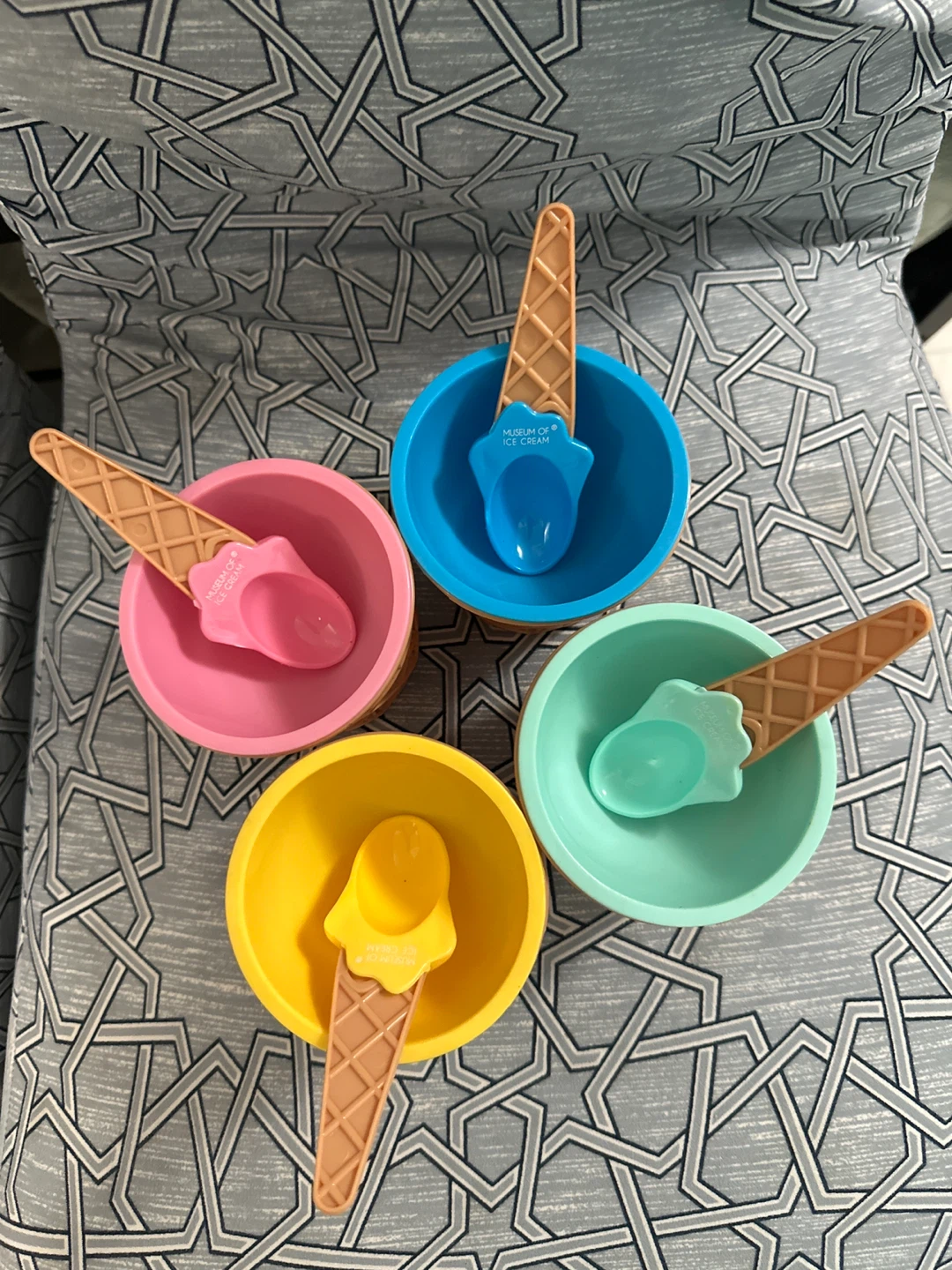 ⚽️ Ice Cream Dessert Bowls and Spoons Set - photo 2