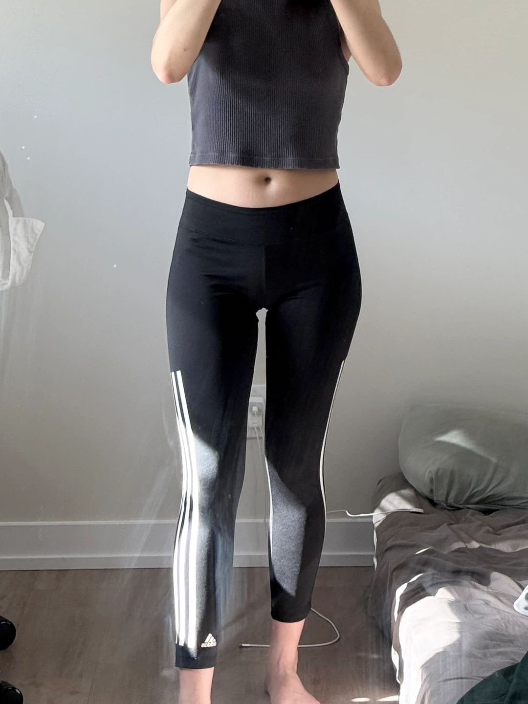 Adidas Black 3-Stripes Leggings