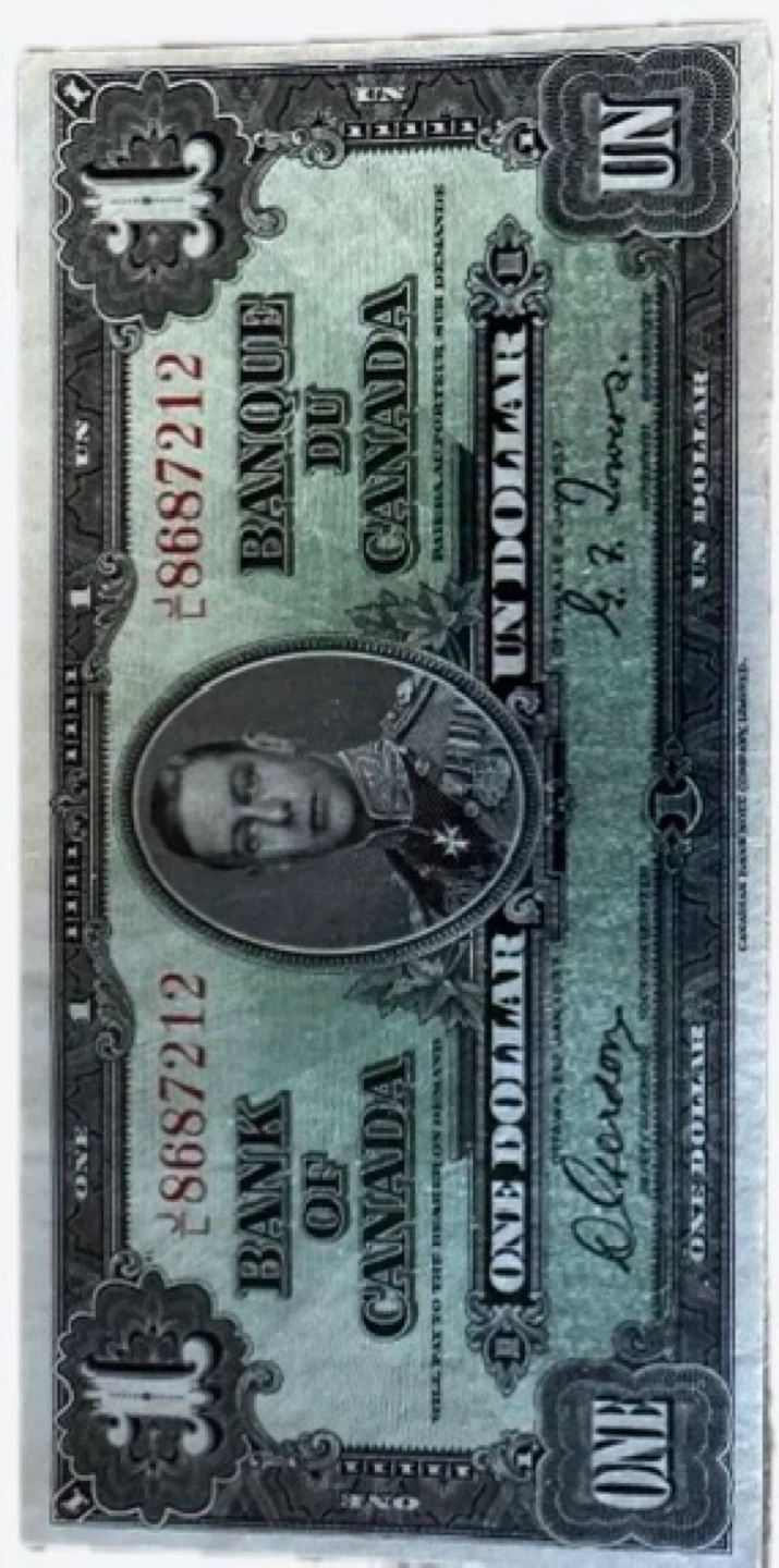 Bank of Canada One Dollar Bill