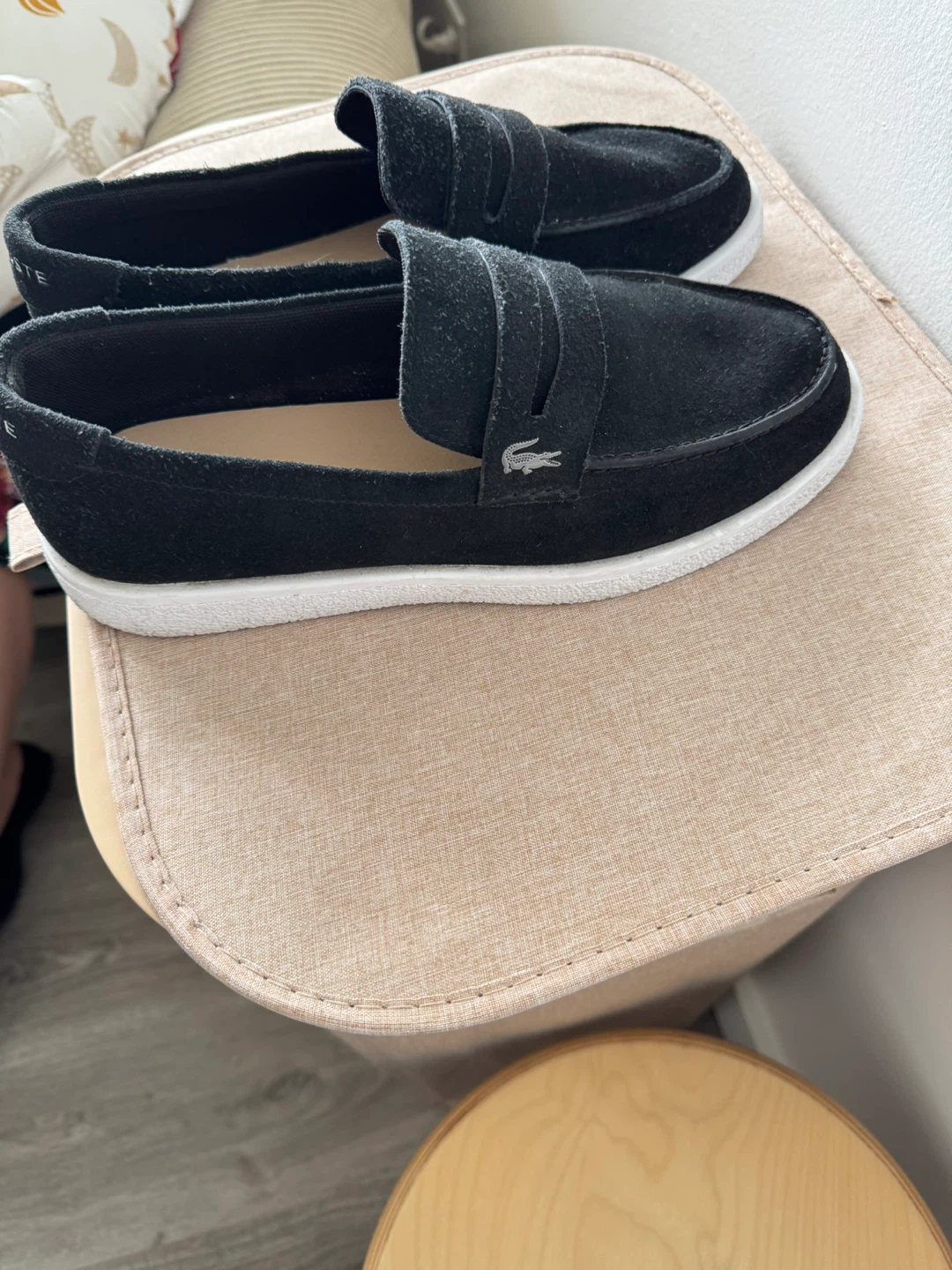 Lacoste Black Suede Loafer Style Shoes - photo 2