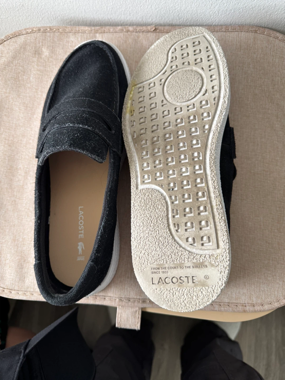 Lacoste Black Suede Loafer Style Shoes - photo 4