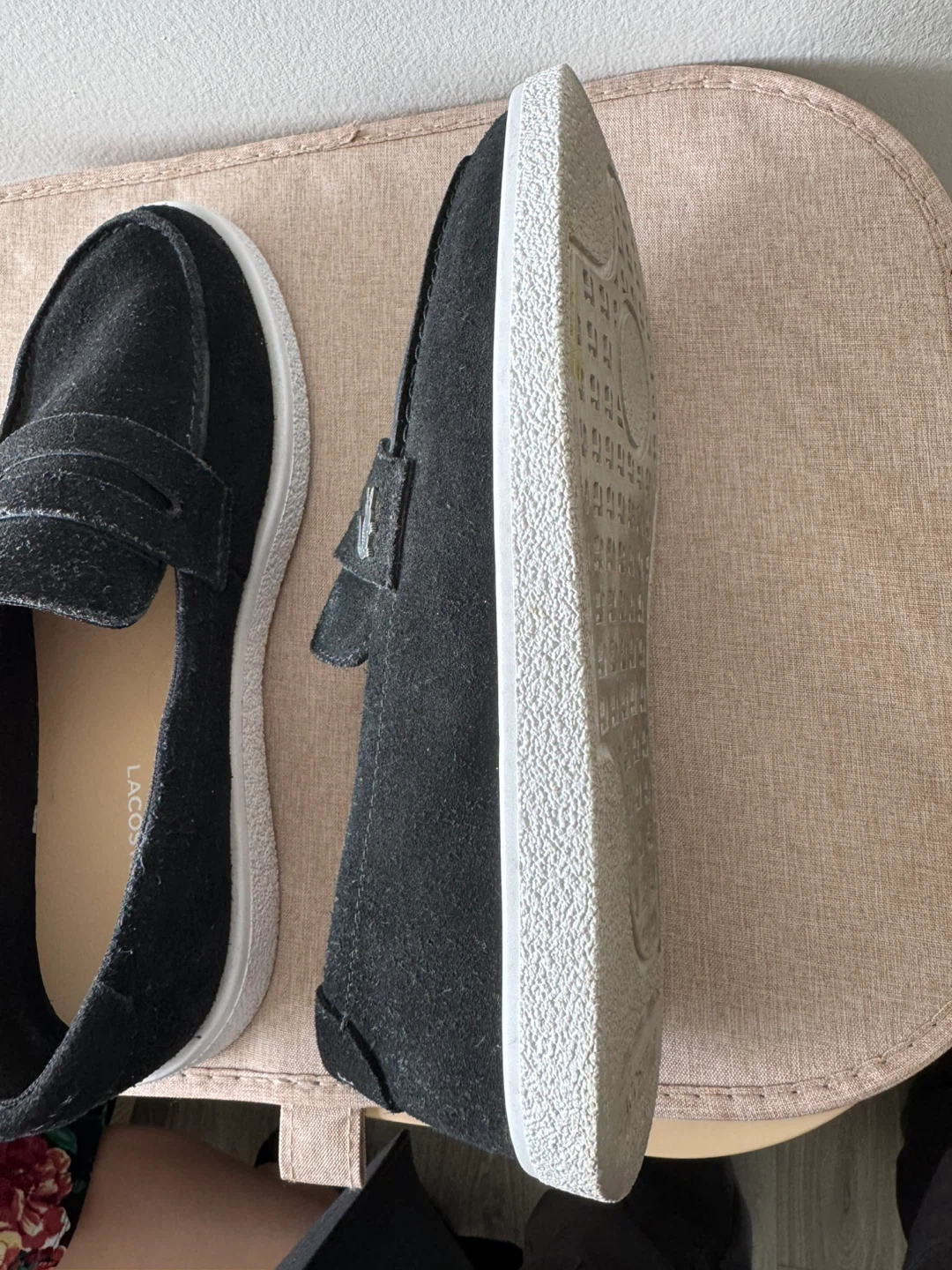 Lacoste Black Suede Loafer Style Shoes - photo 3