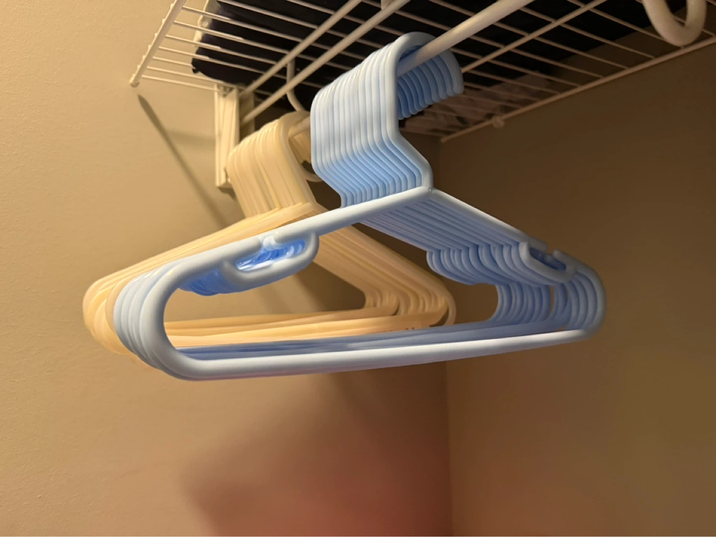 Kids’ Plastic Hangers - Blue and Cream 40 count - photo 3