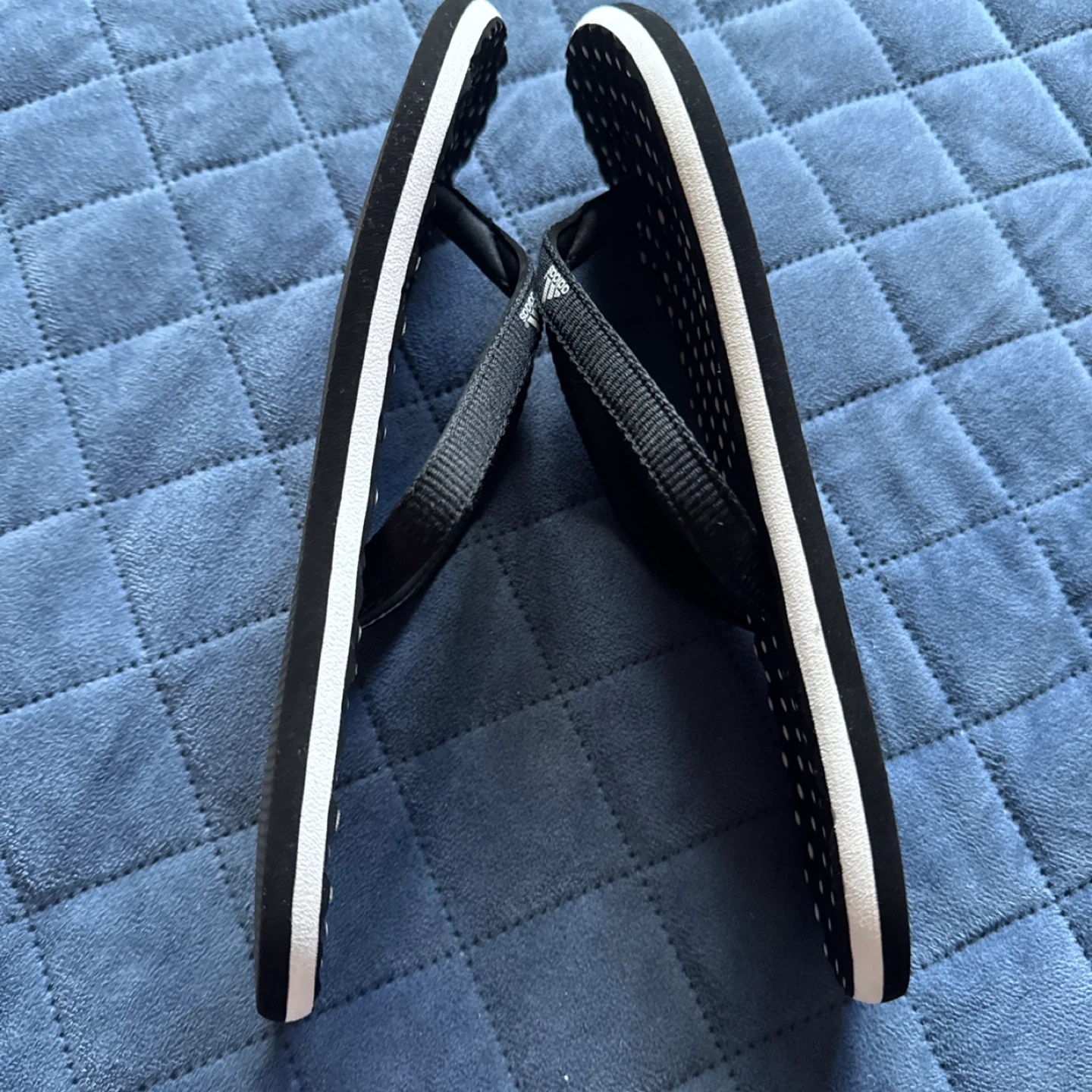 Adidas Flip Flops - Black/White Polka Dot Size 7 - photo 5