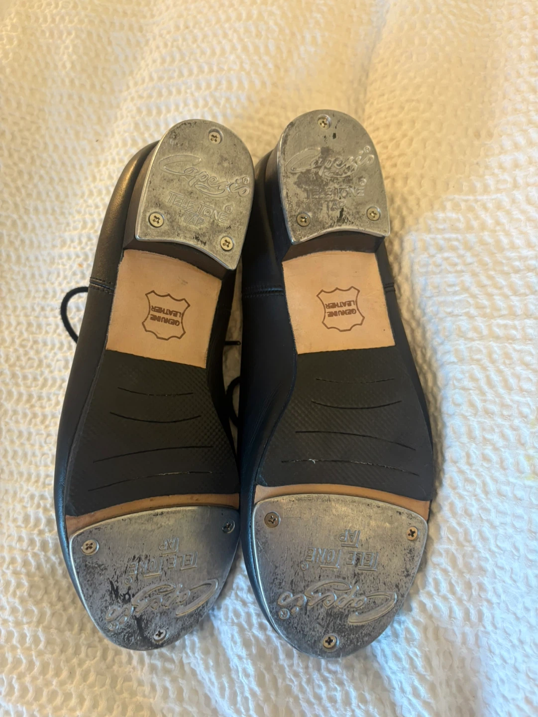 Capezio Black Leather Tap Shoes - photo 2