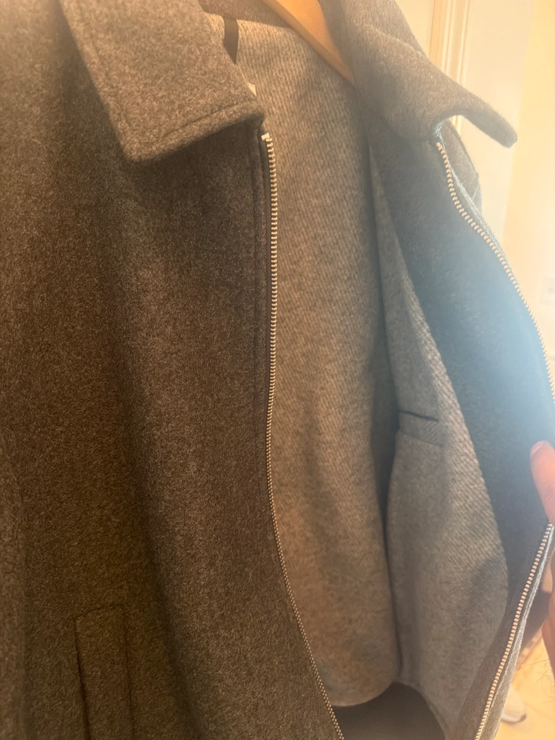 Zara Grey Bomber Jacket - photo 3