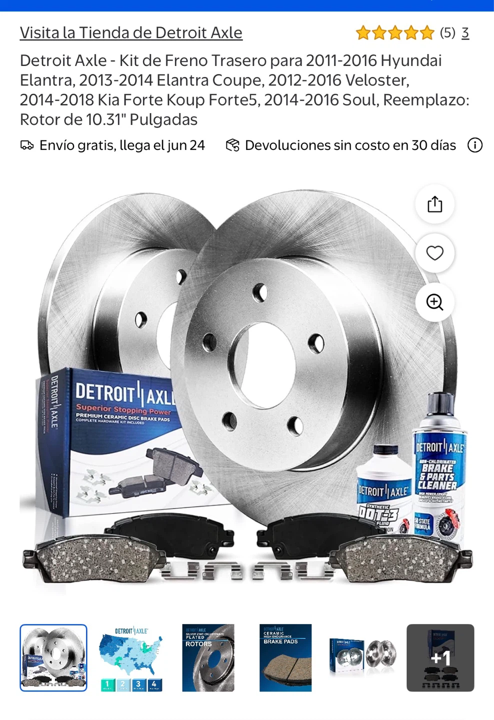 Detroit Axle Rear Brake Kit