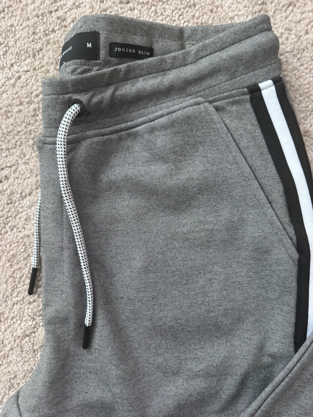 Grey Jogger Slim Pants - Size M - photo 2