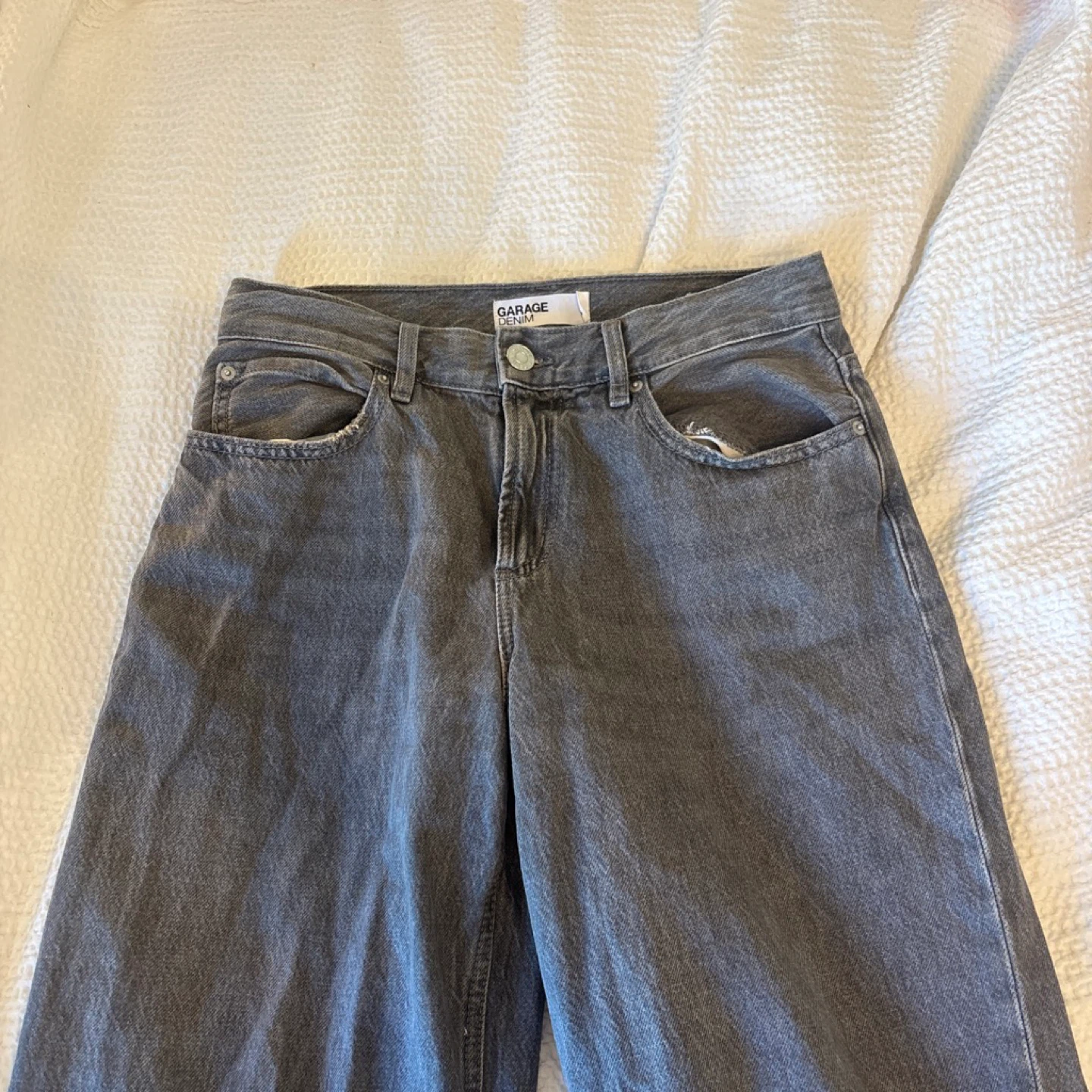 Garage Denim Grey Low Rise Baggy Jeans - photo 2