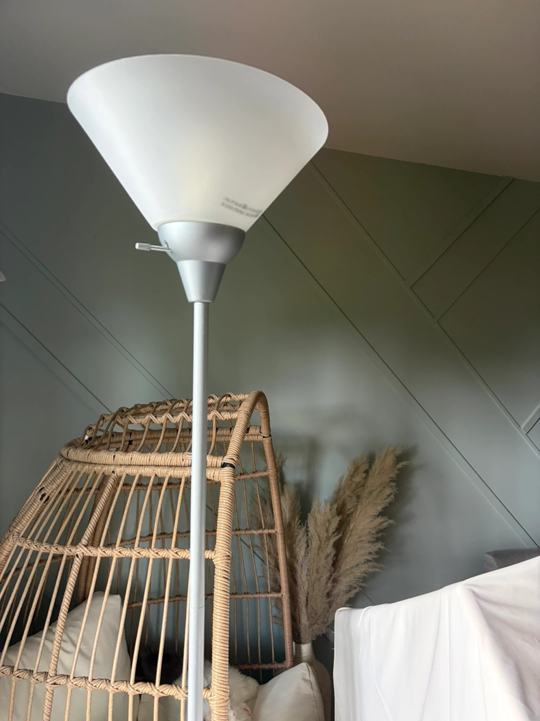 Floor Lamp with Frosted Shade