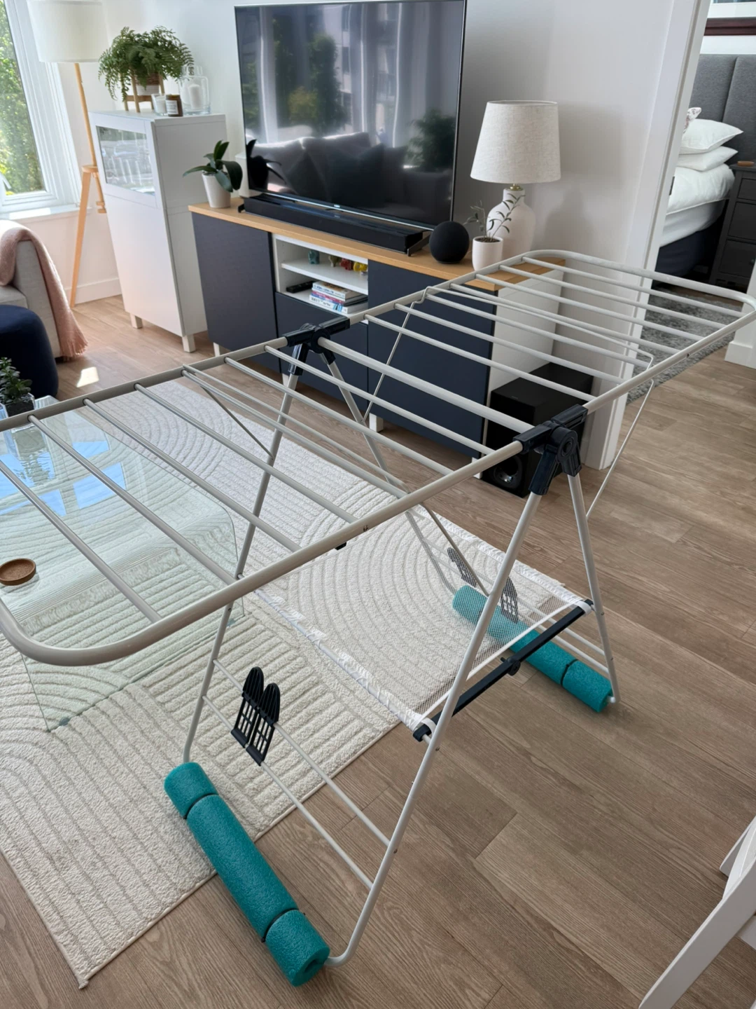 White Folding Drying Rack