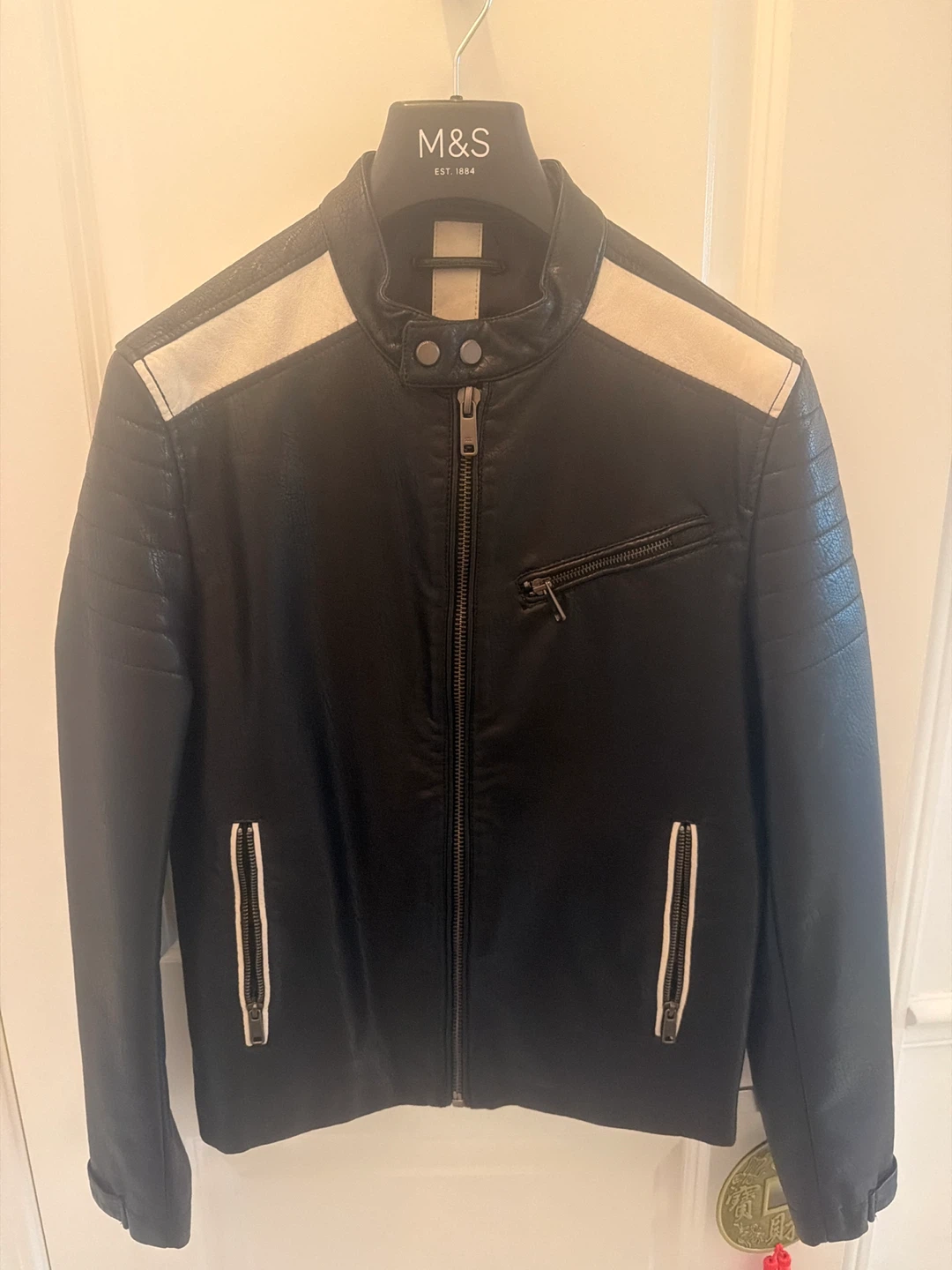 Zara Man Faux Leather Moto Jacket