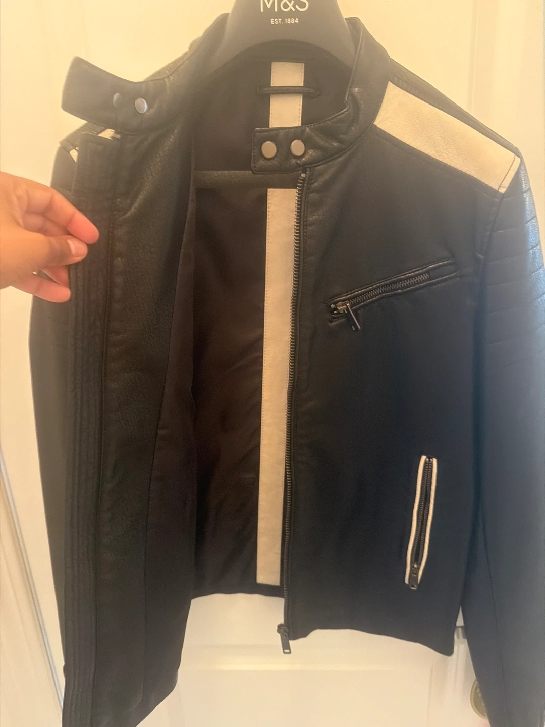 Zara Man Faux Leather Moto Jacket - photo 3