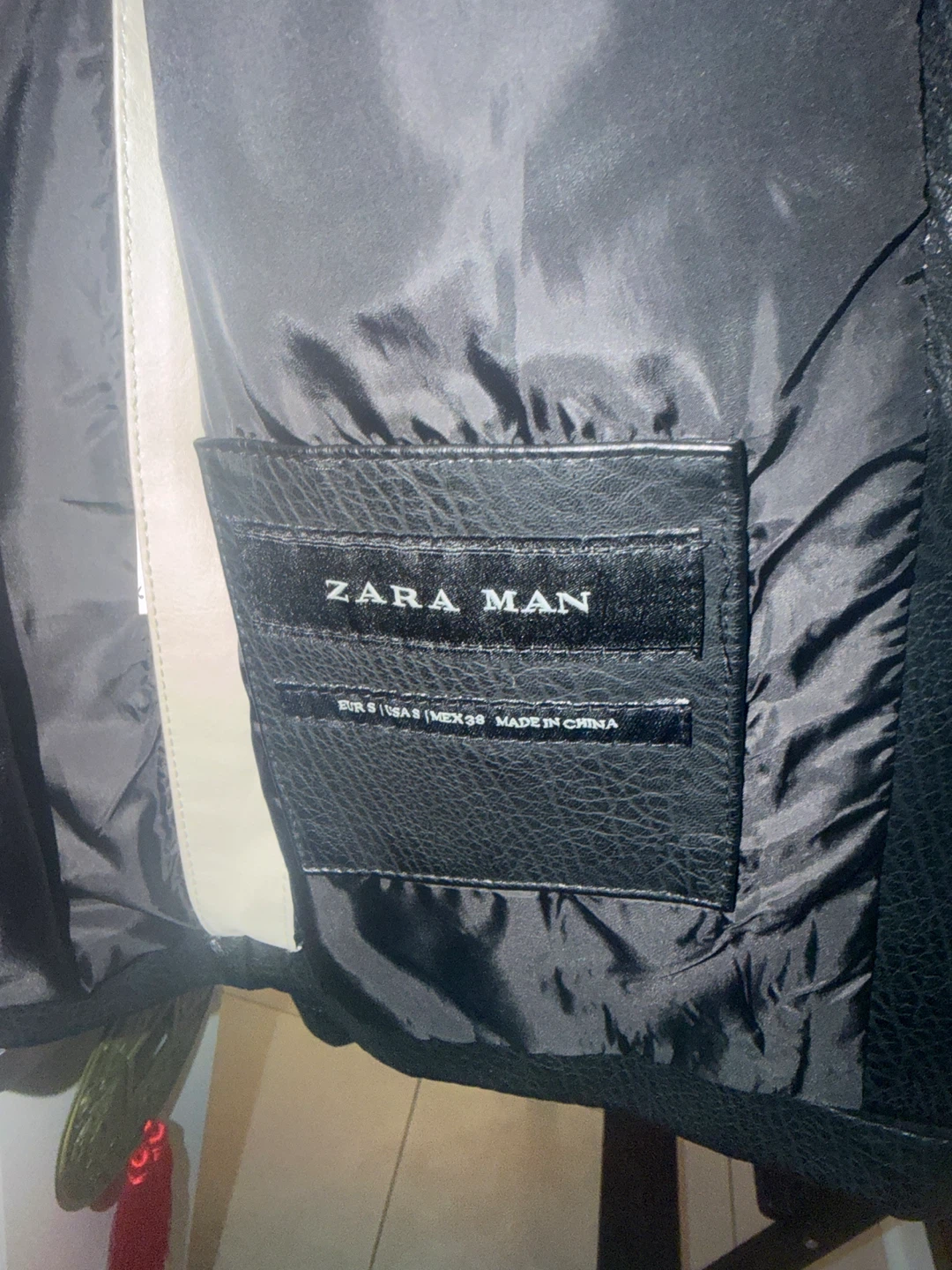 Zara Man Faux Leather Moto Jacket - photo 2