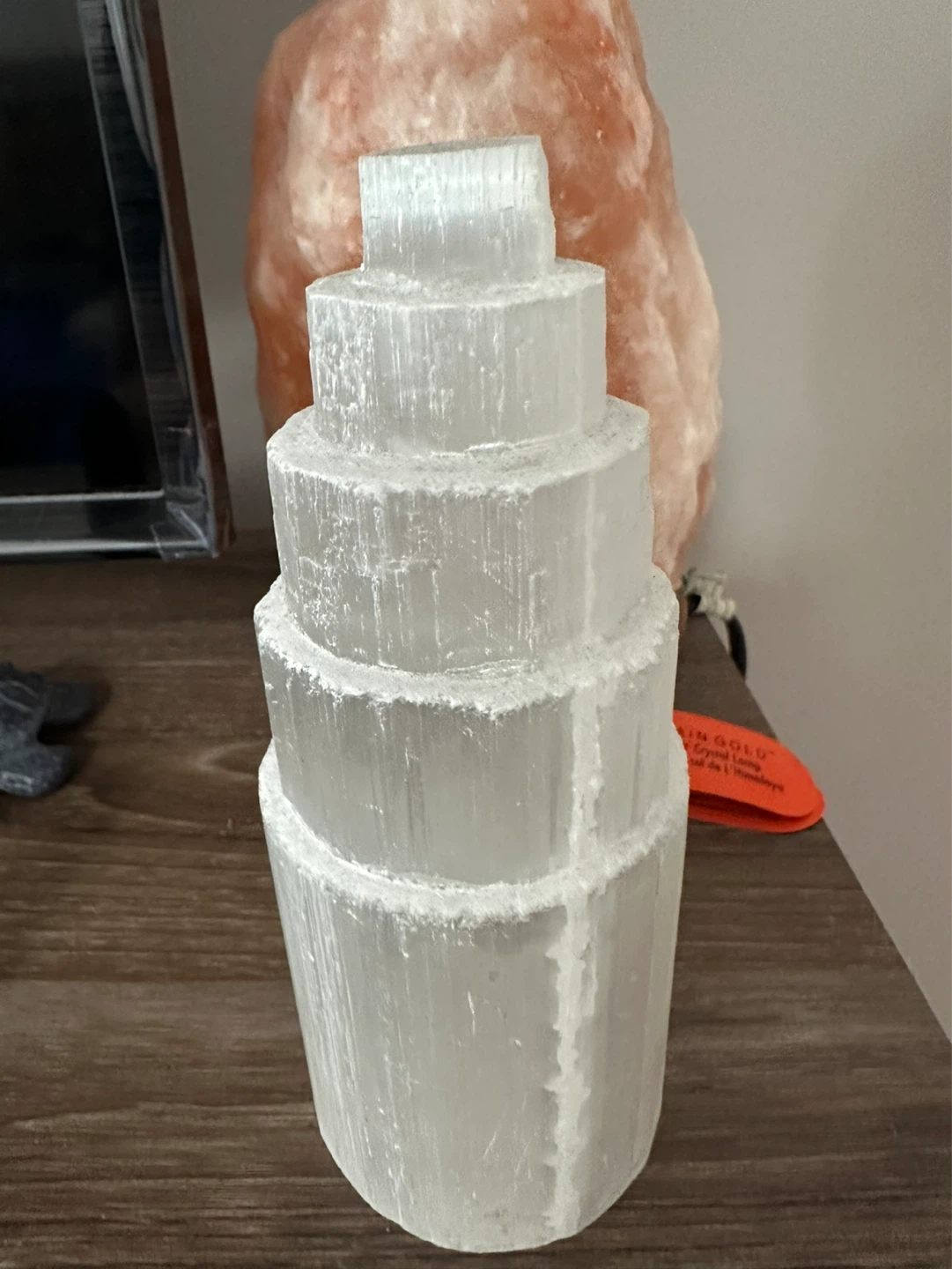 Selenite Crystal Tower Lamp