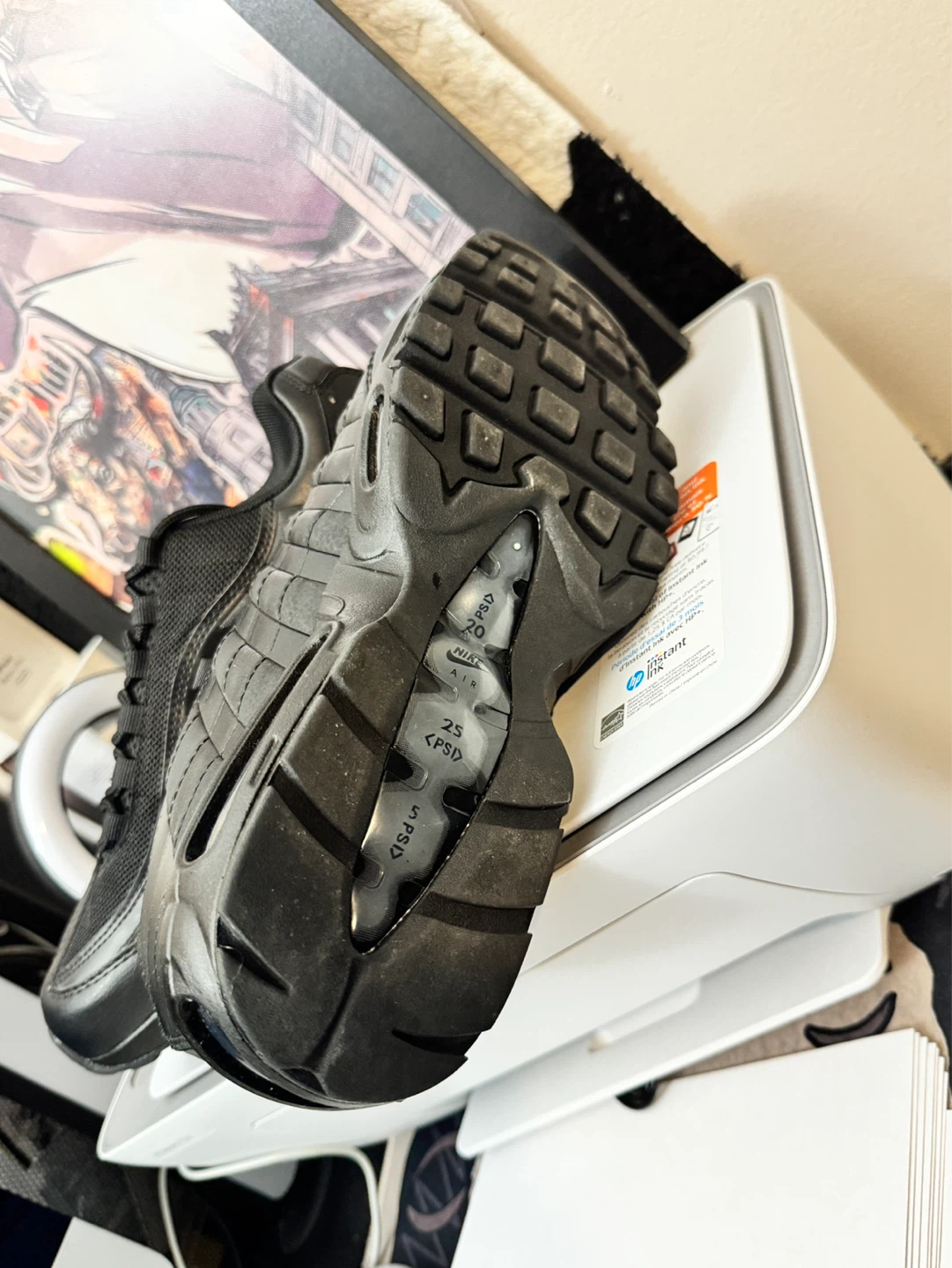 Nike Air Max 95 All Black Sneakers - photo 3