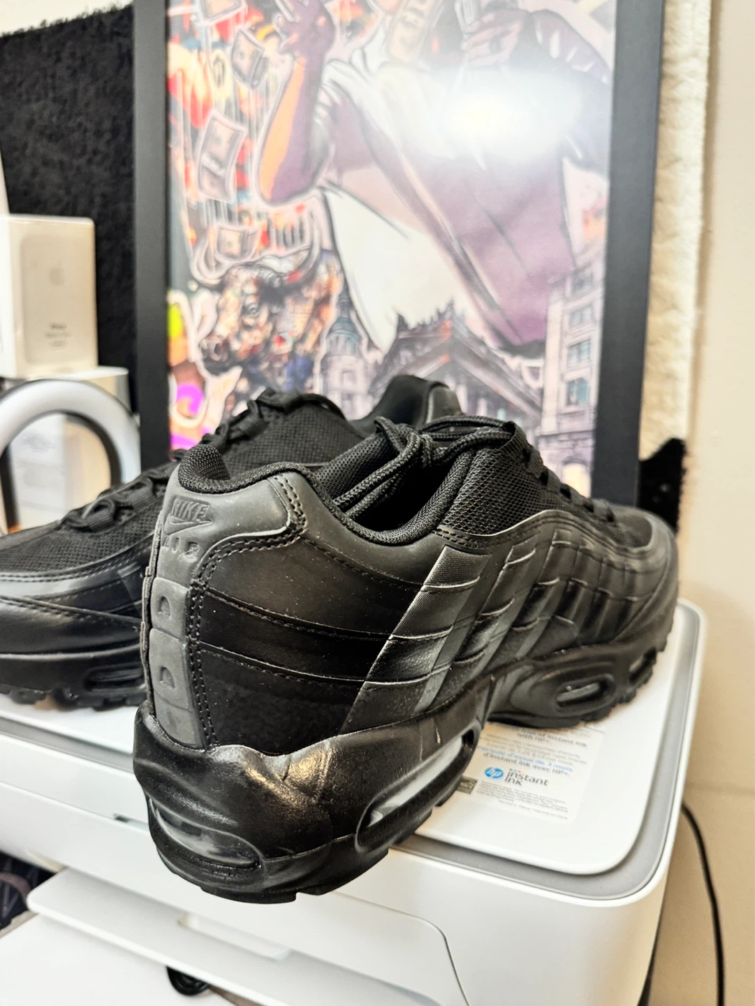 Nike Air Max 95 All Black Sneakers - photo 2