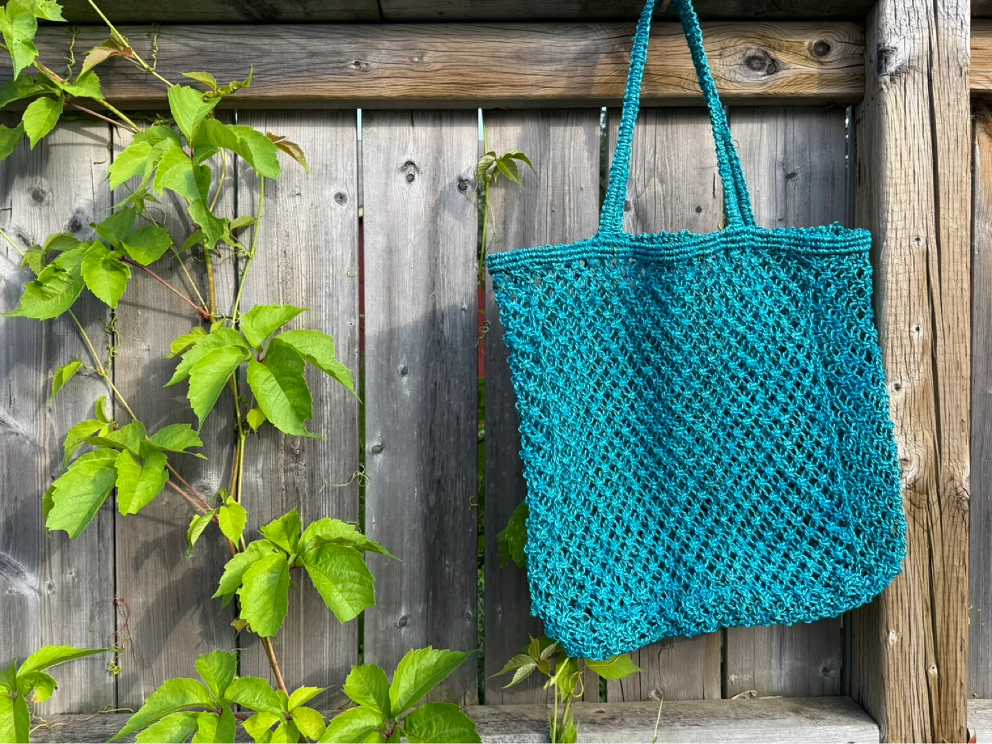 Jute Boho Crochet Tote Bag