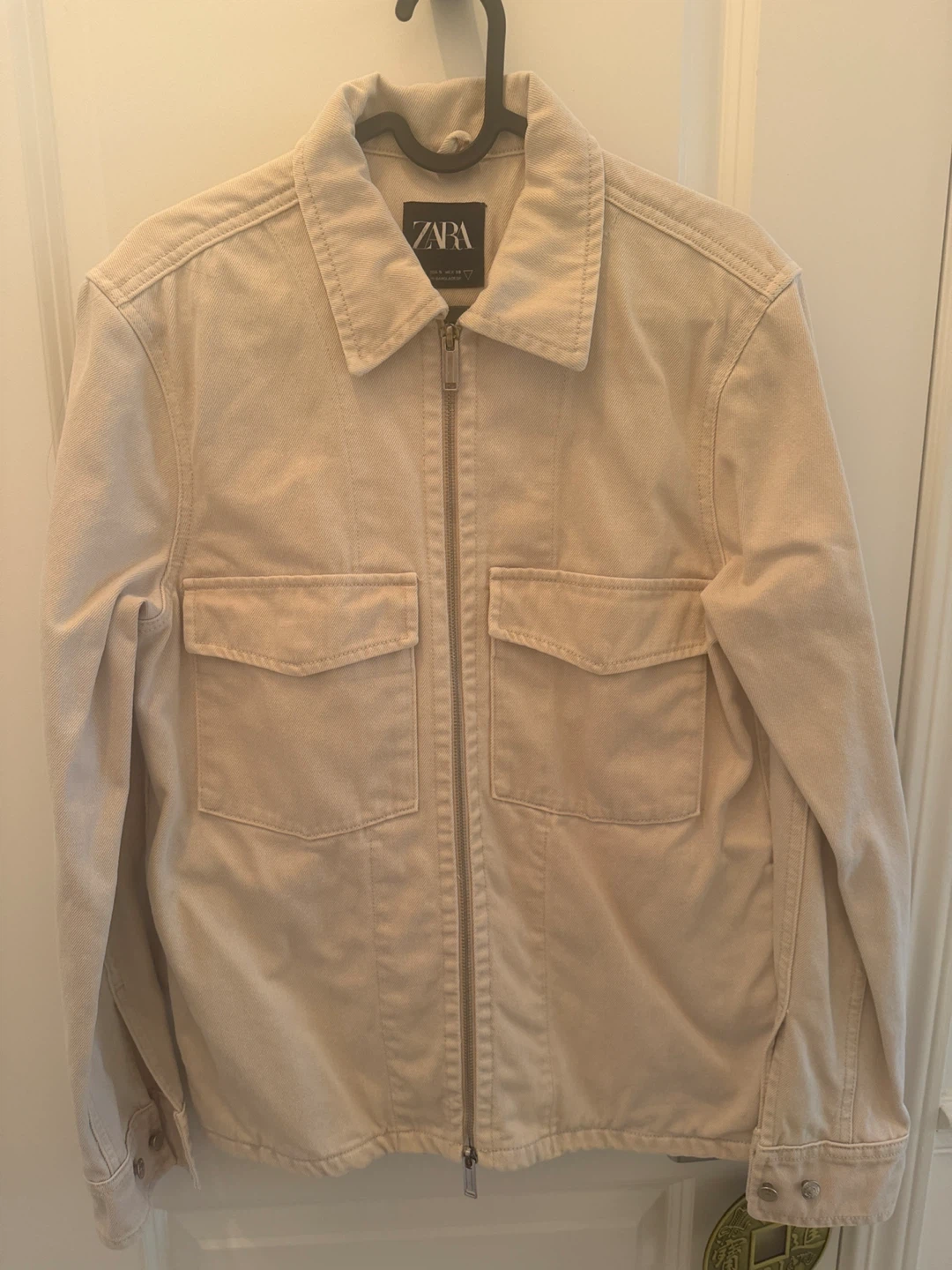 ZARA Beige Denim Jacket