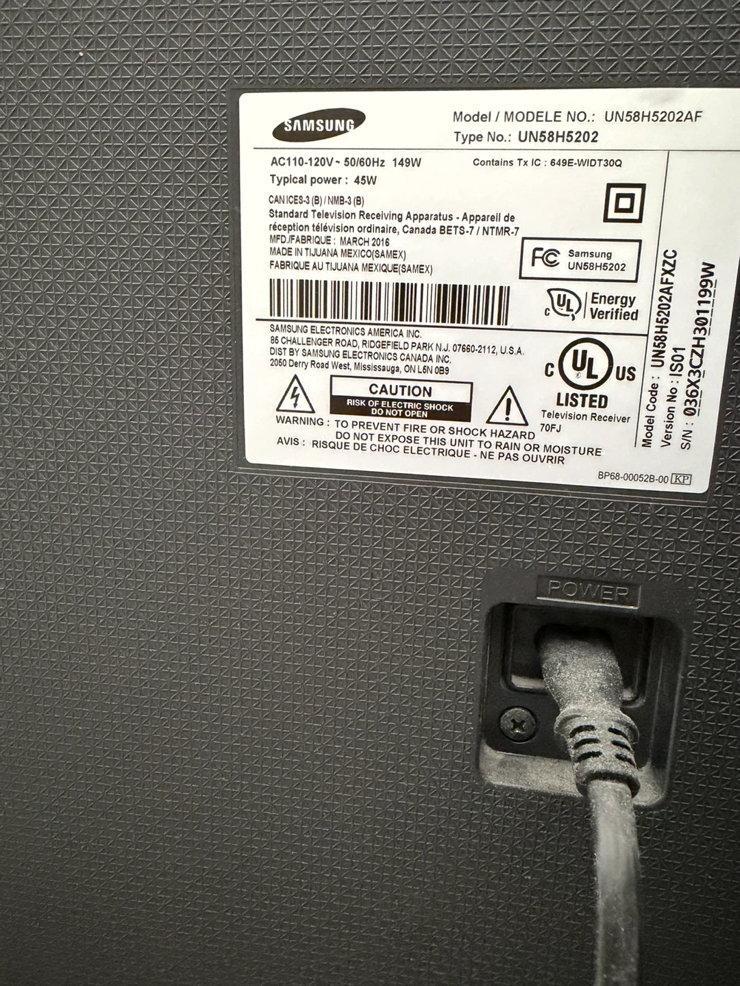Samsung 58" Smart TV - photo 2