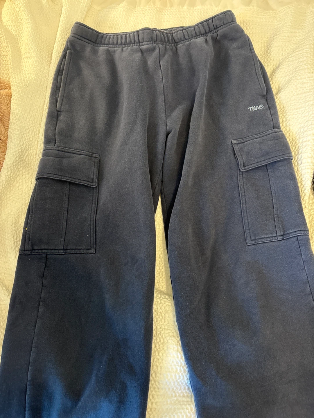 TNA Sweatfleece Cozy Fleece Cargo Pants Medium - photo 2