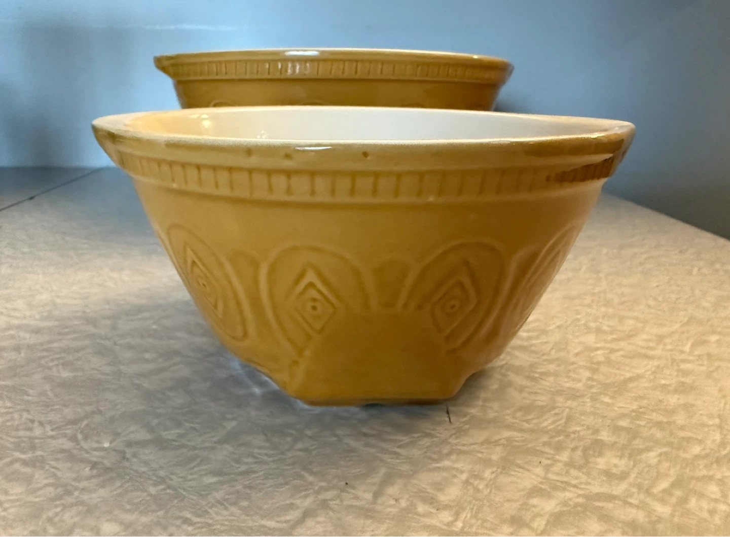Paderno Gold Stoneware Gripstand style Nesting Mixing Bowls - photo 3