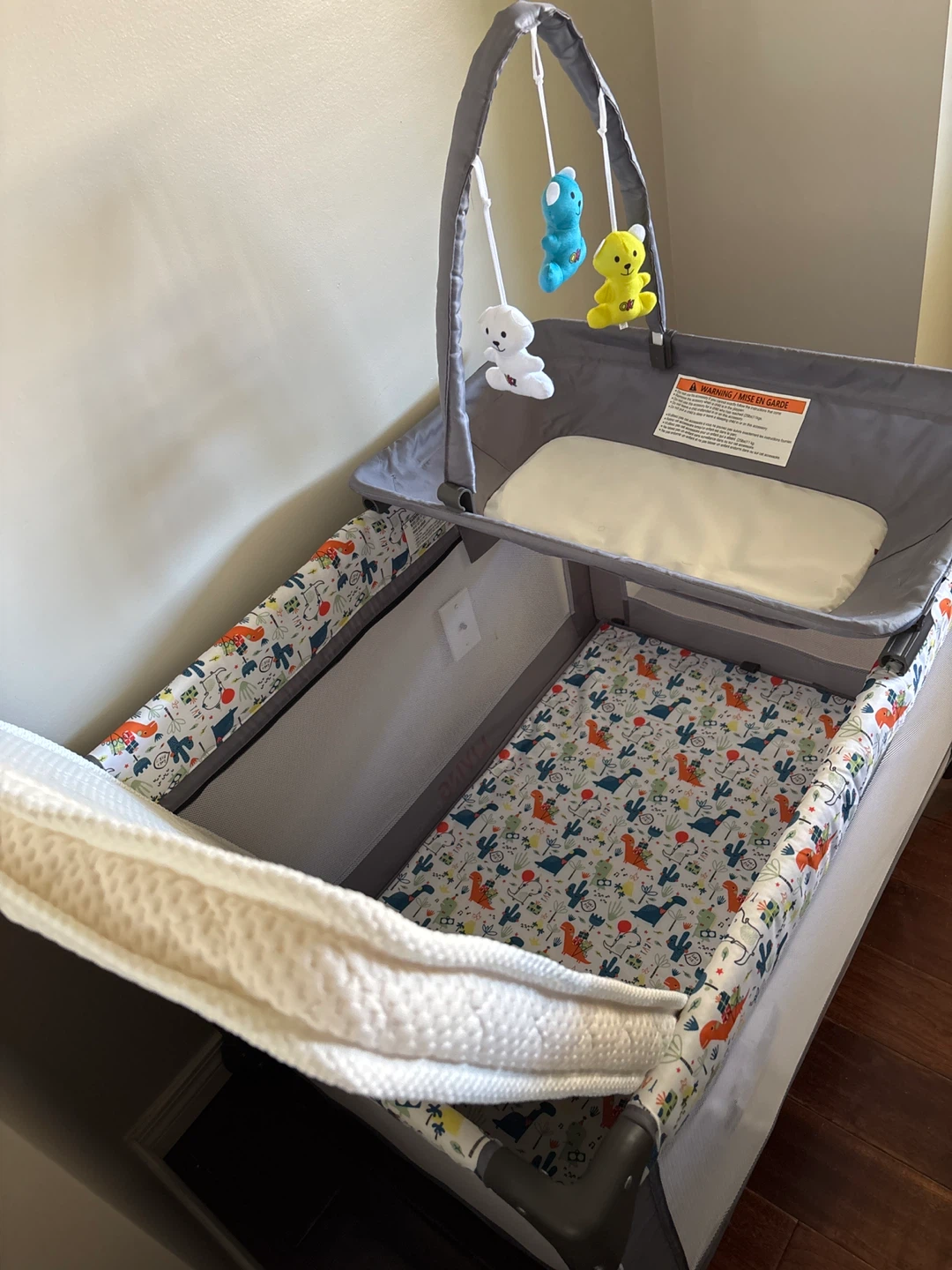Baby infant crib bed with changing table and mattress - photo 2