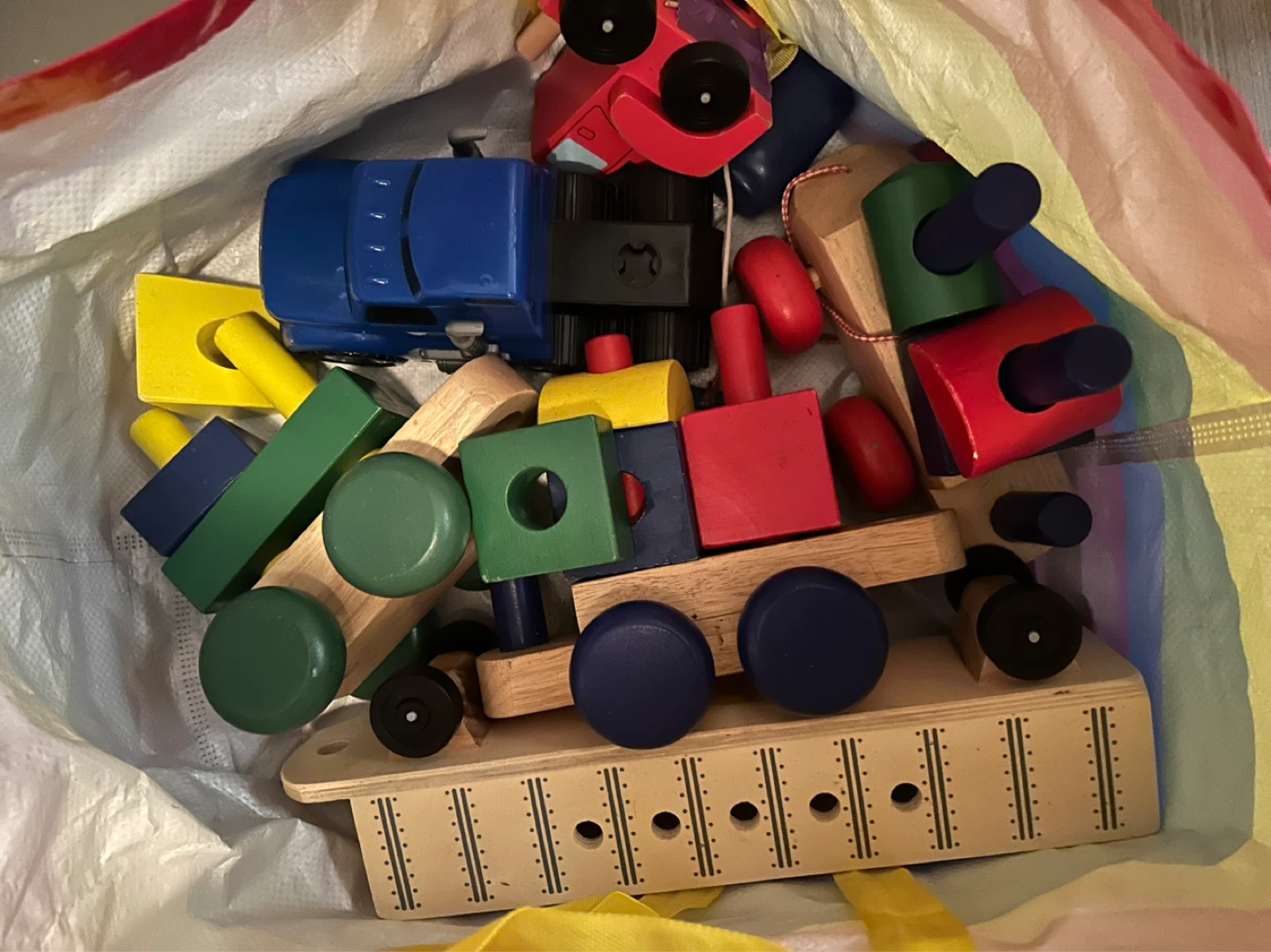 Melissa & Doug Wooden Train set