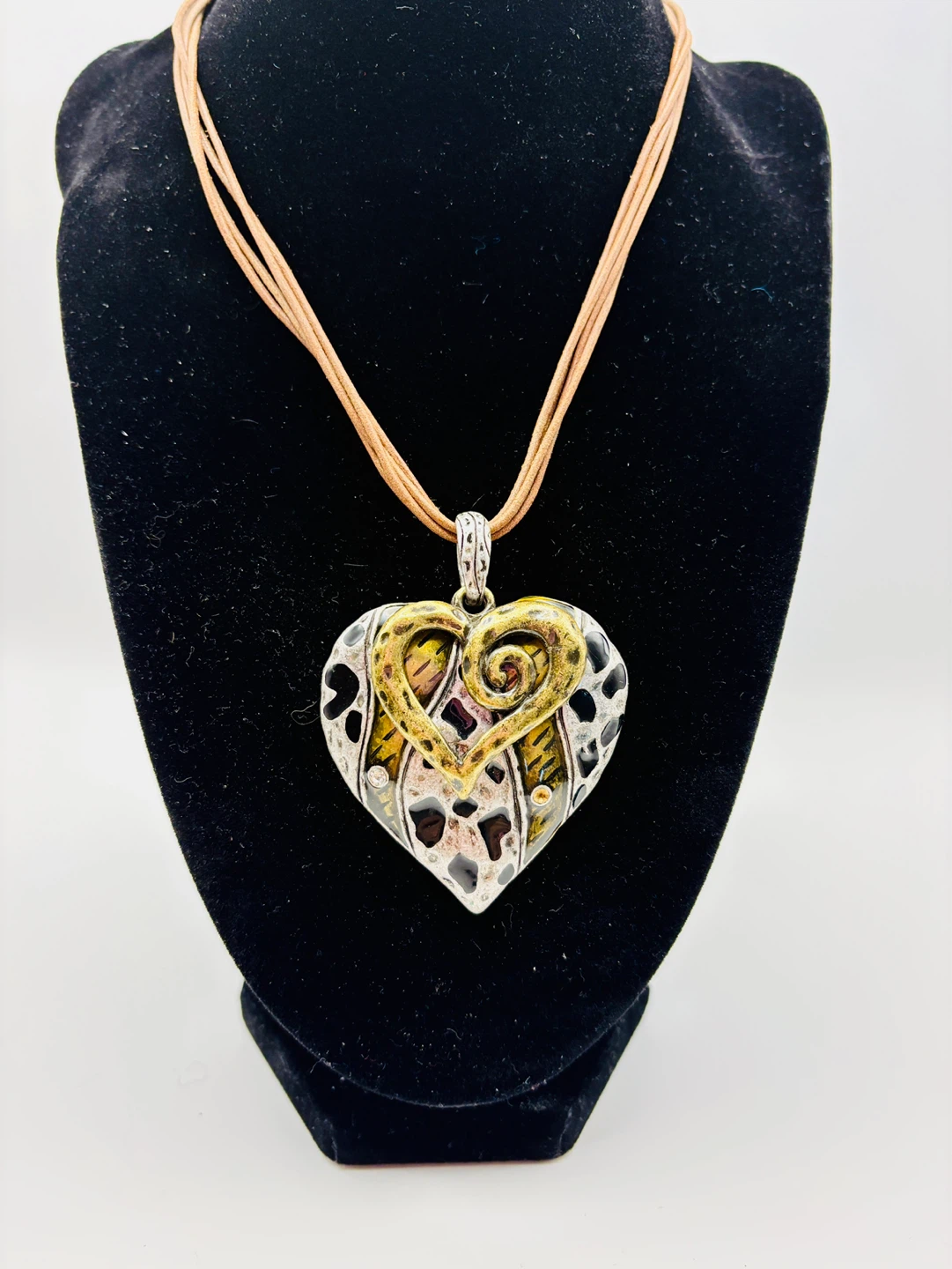 Heart Pendant Necklace Sterling Silver Clasp - photo 4