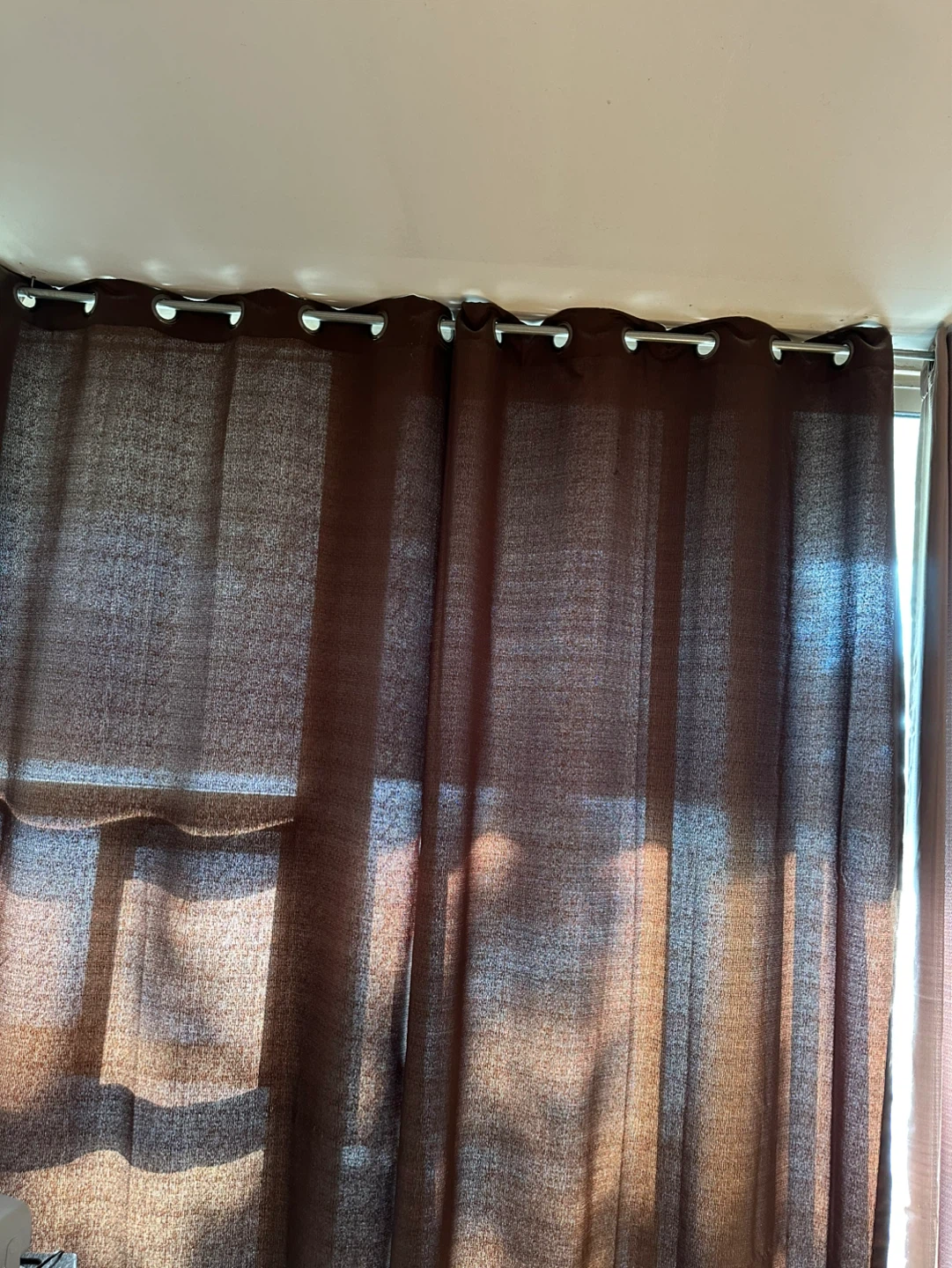 Brown Grommet Curtains