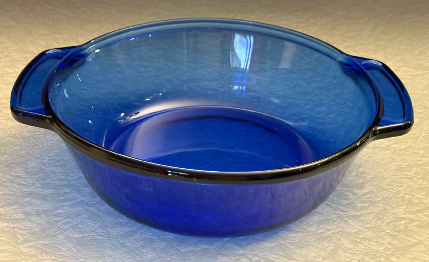 Vintage Anchor Hocking Blue Glass Casserole Dish - photo 2