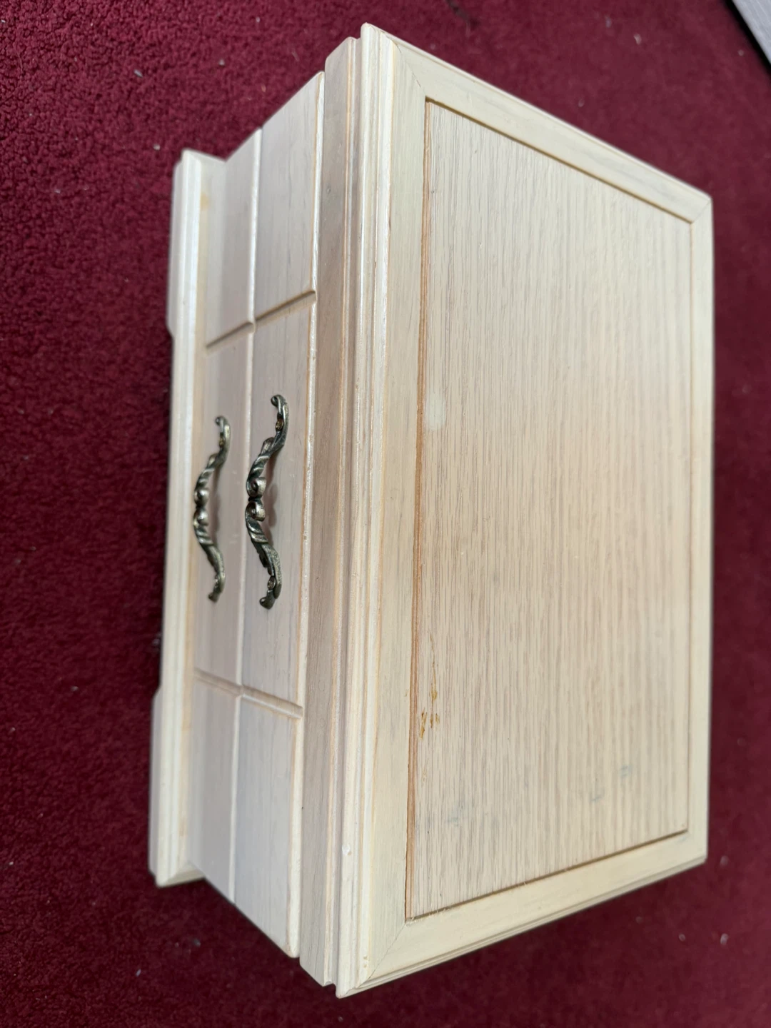 Wooden Jewellery Box with Pink Lining - photo 4
