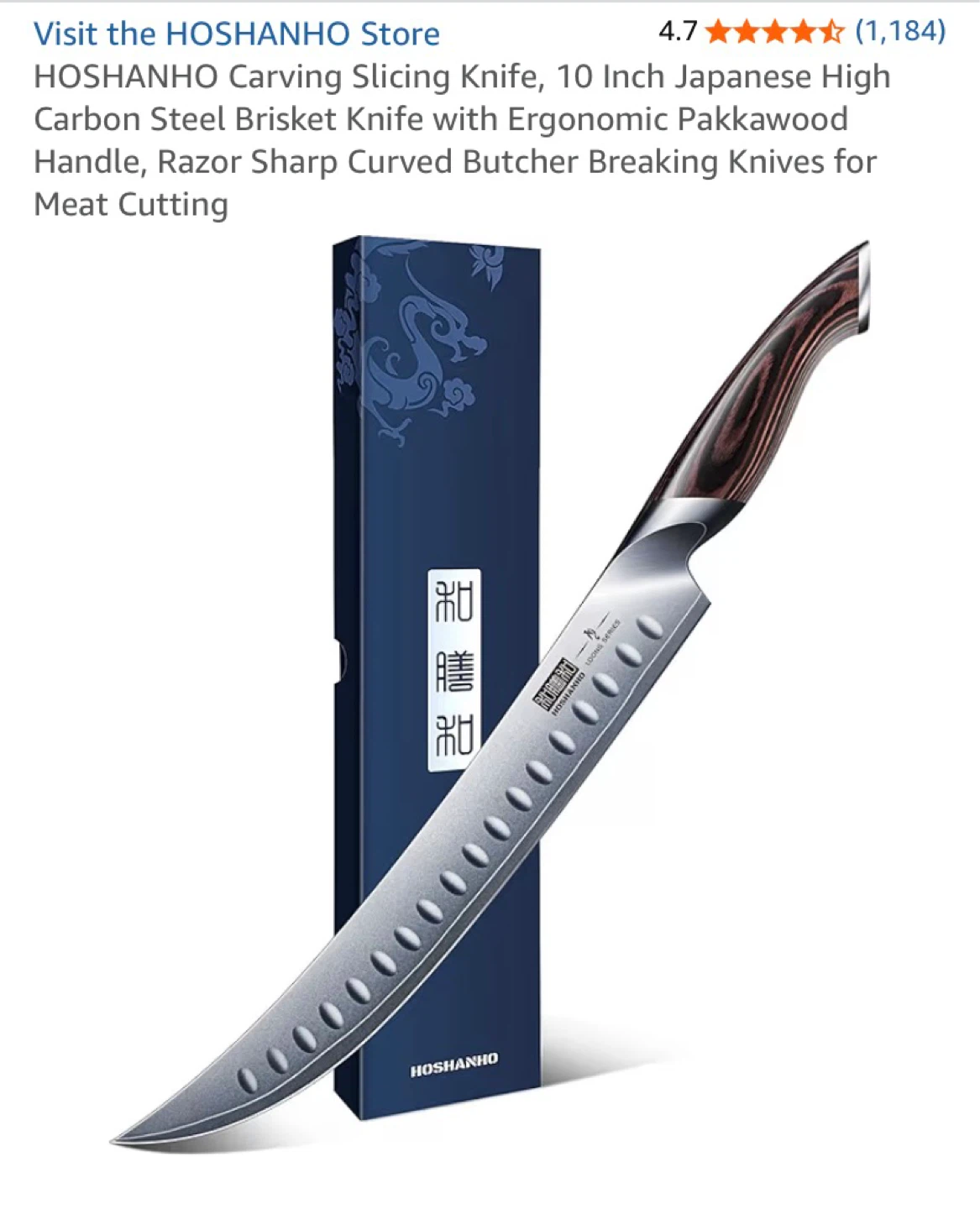 Hoshanho 10 inch carving knife - photo 3