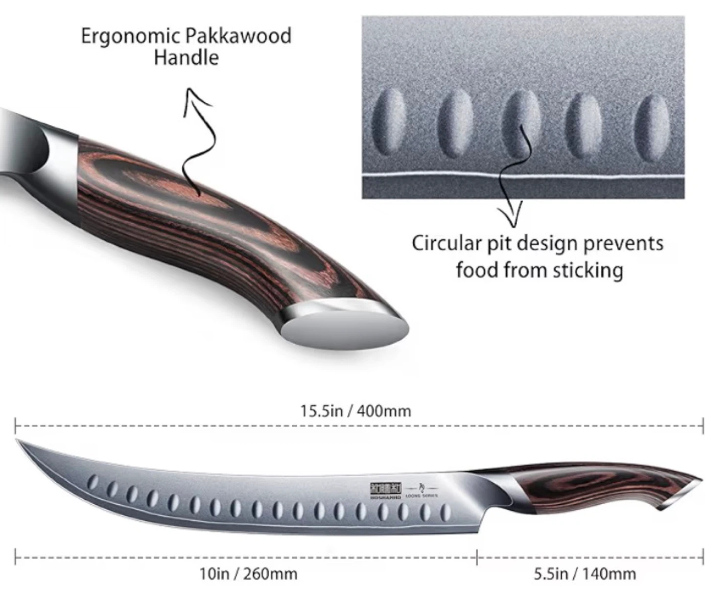 Hoshanho 10 inch carving knife - photo 4
