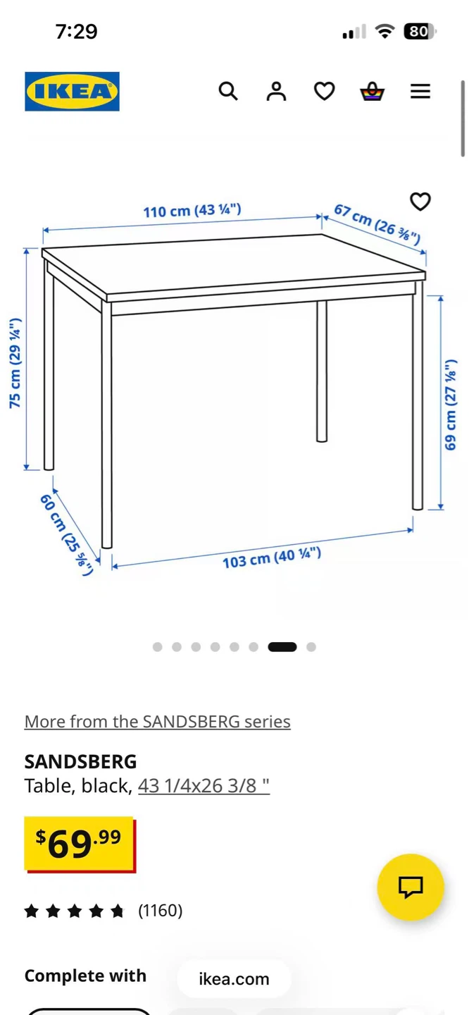 IKEA SANDSBERG Dining Table - photo 4
