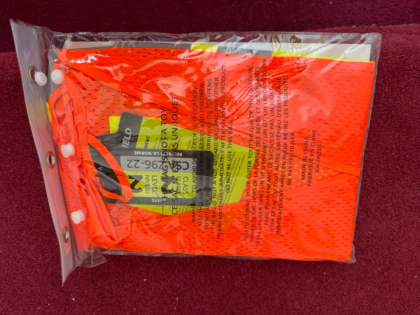 Forcefield Hi Vis 5 Point Tear-Away Traffic Vest