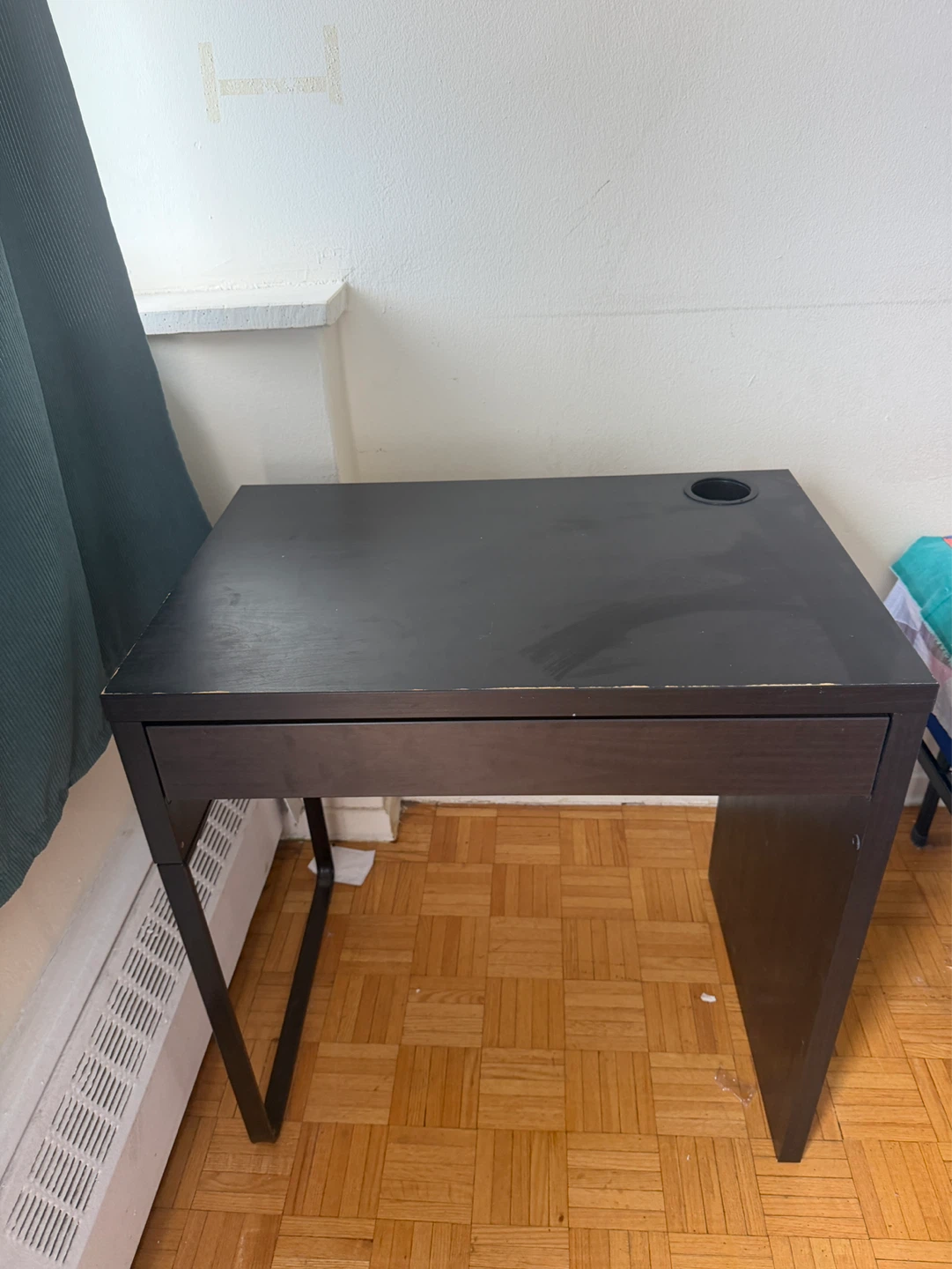 IKEA Black Desk with Drawer